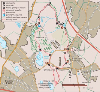 Buckley Heritage walk map.