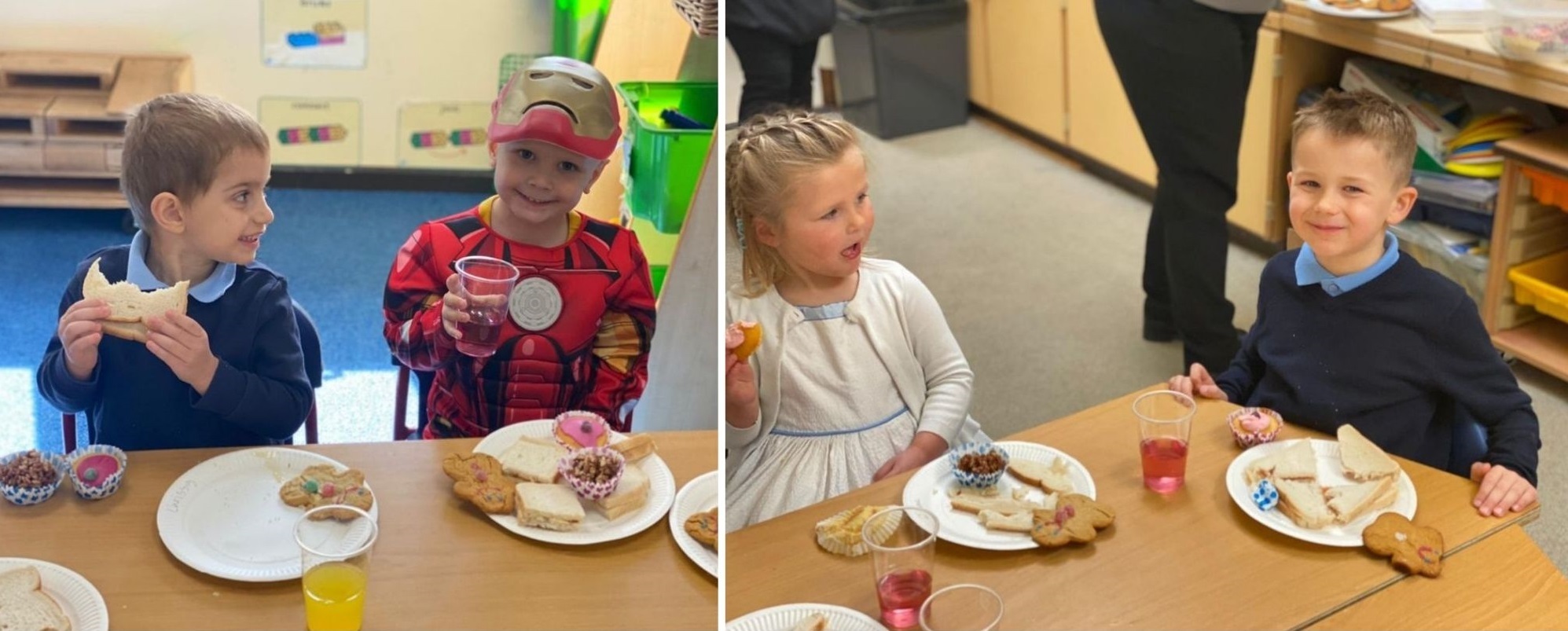 Tea party fun at St Ethelwolds Primary School.