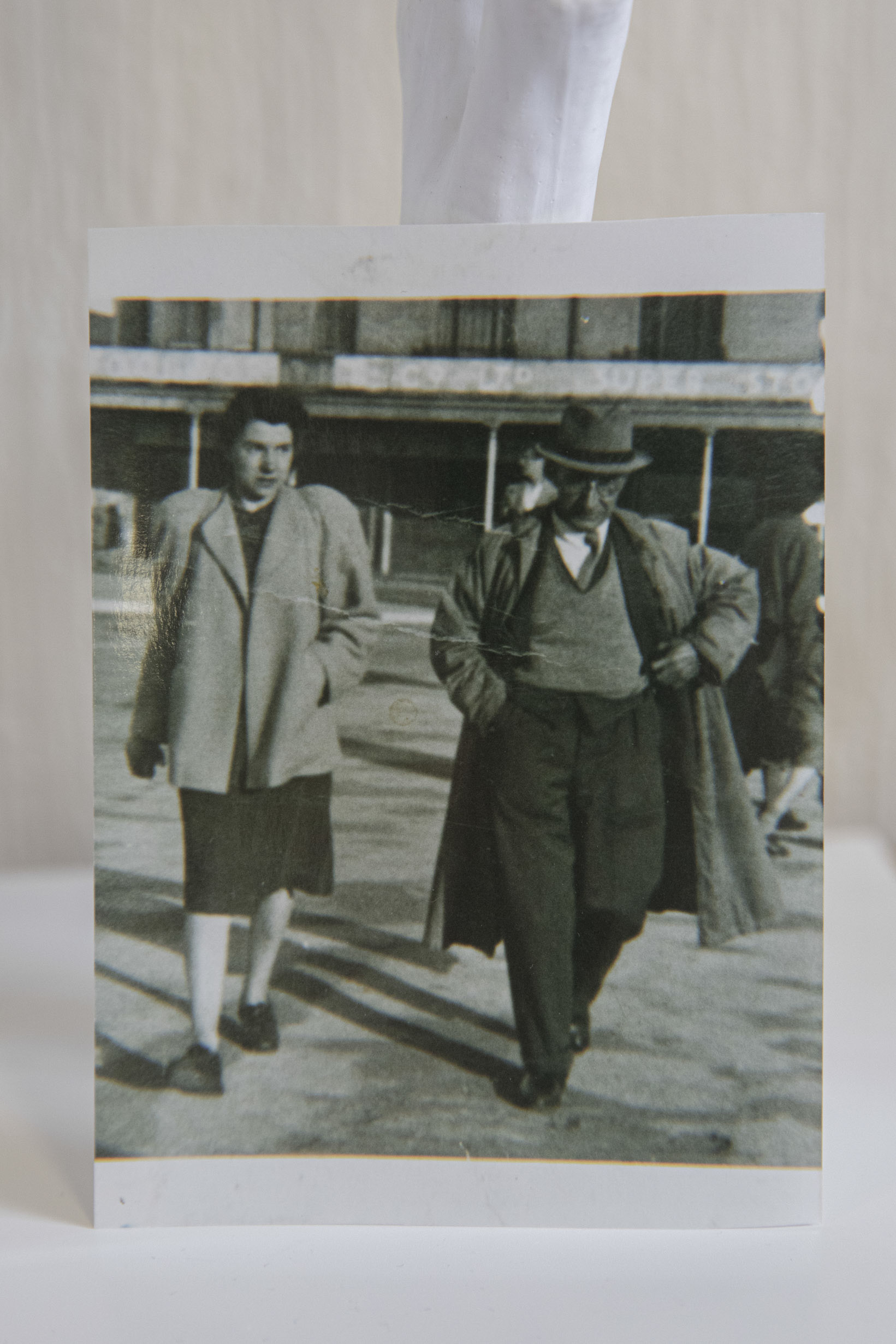 Bessie Hughes celebrated her 105th Birthday at Hillbury, Wrexham on Saturday; Copy pic of Bessie with her Father in Rhyl.