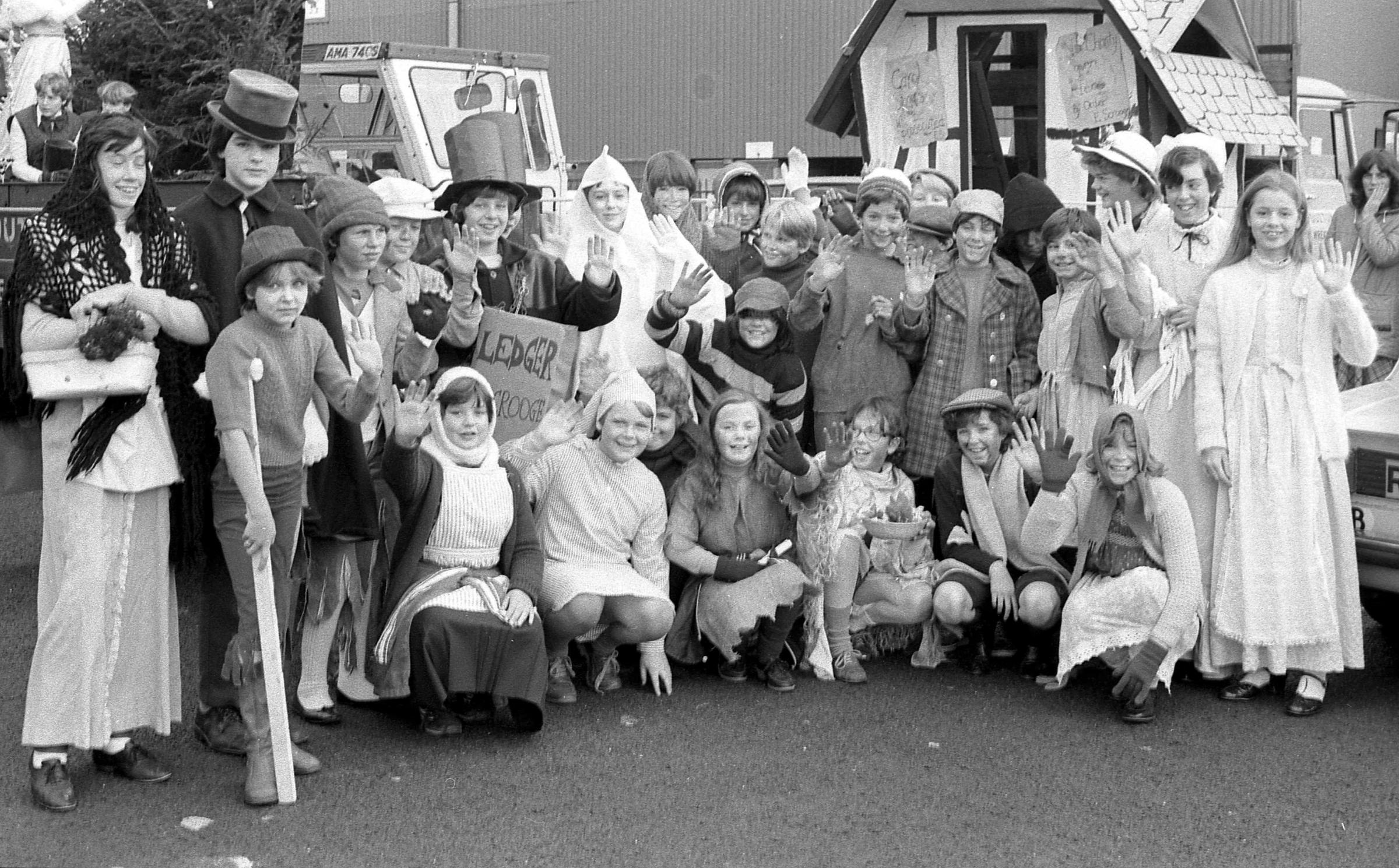 The Father Christmas parade, Wrexham, 1983.