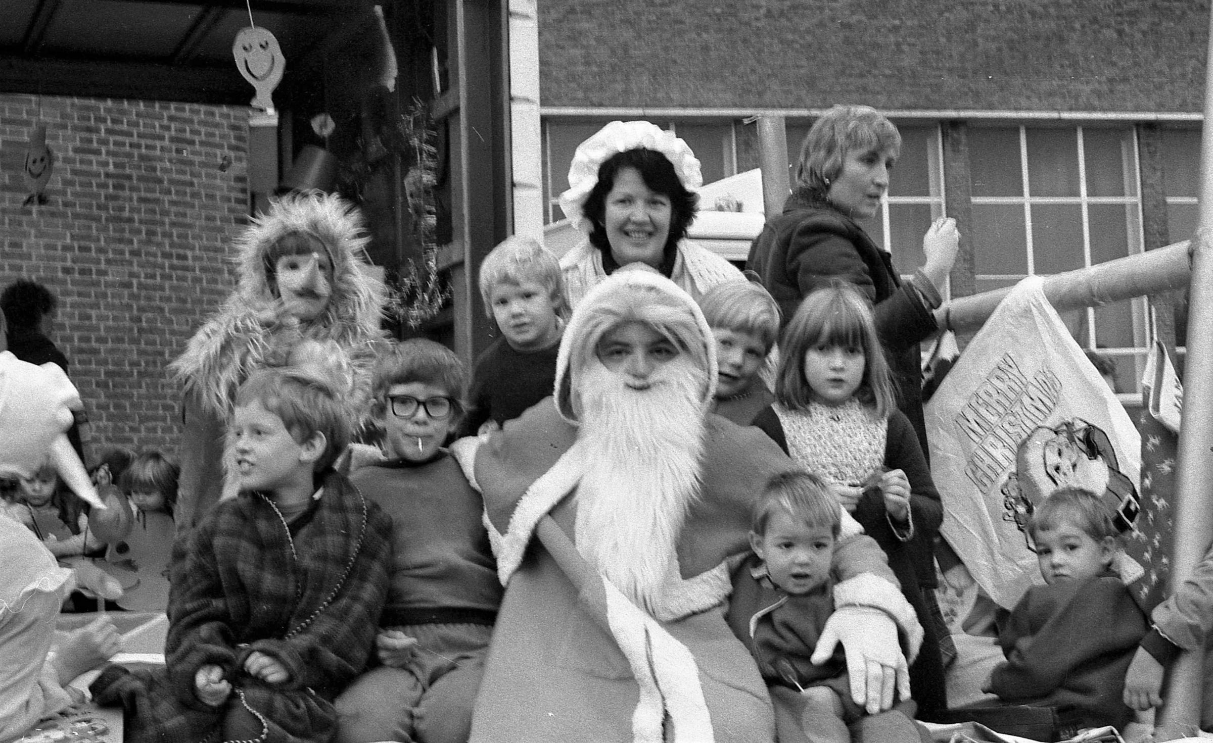 The Father Christmas parade, Wrexham, 1983.