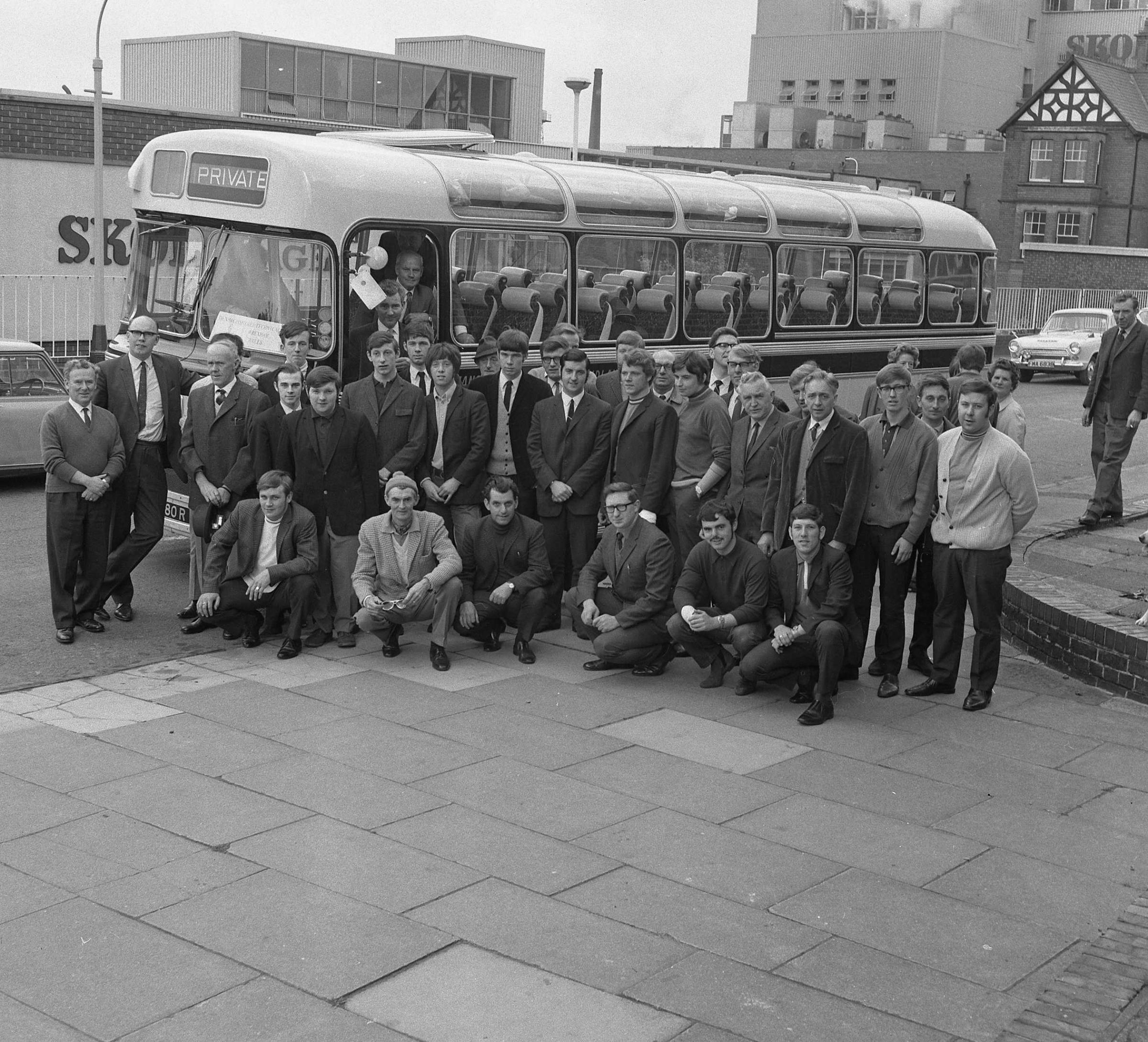 Granby Garments trip to Blackpool, October 1970.