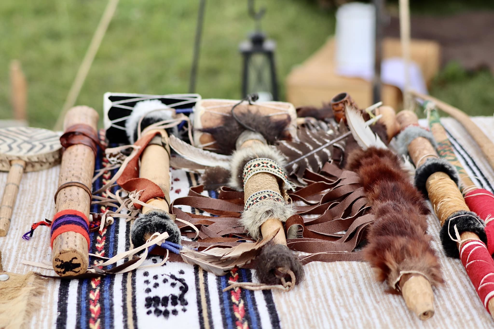 North American Indian instruments. Picture: Liz Reece