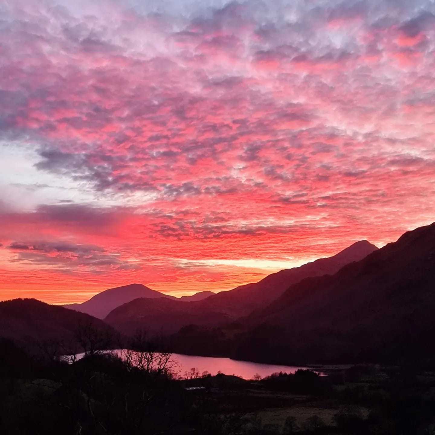 Over Llyn Gwynant. Picture: Jo Beacher