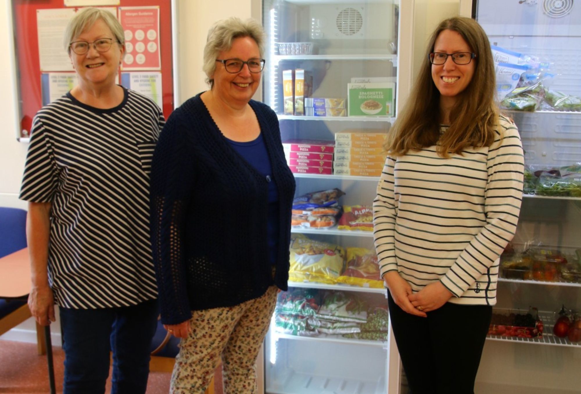 Sue Lee, Tina Claydon and Caroline Collis, volunteers at Parkfield Community Centre.