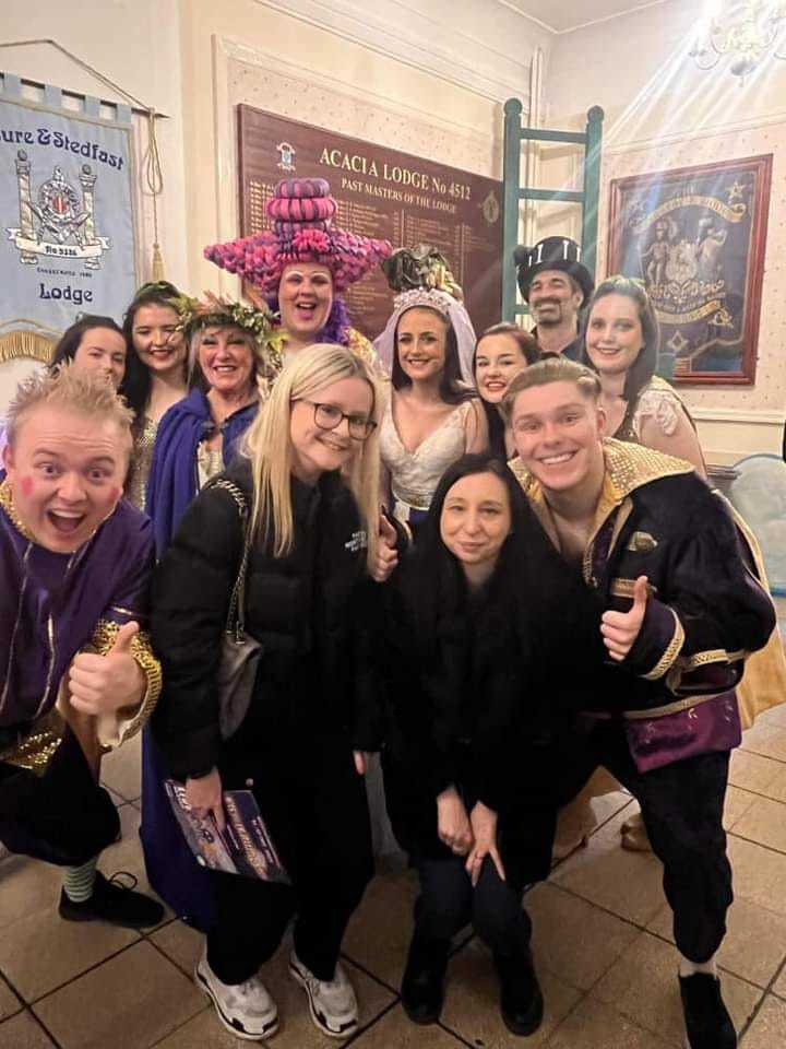 Your Space members at panto in Liverpool to see Jack and The Beanstalk.