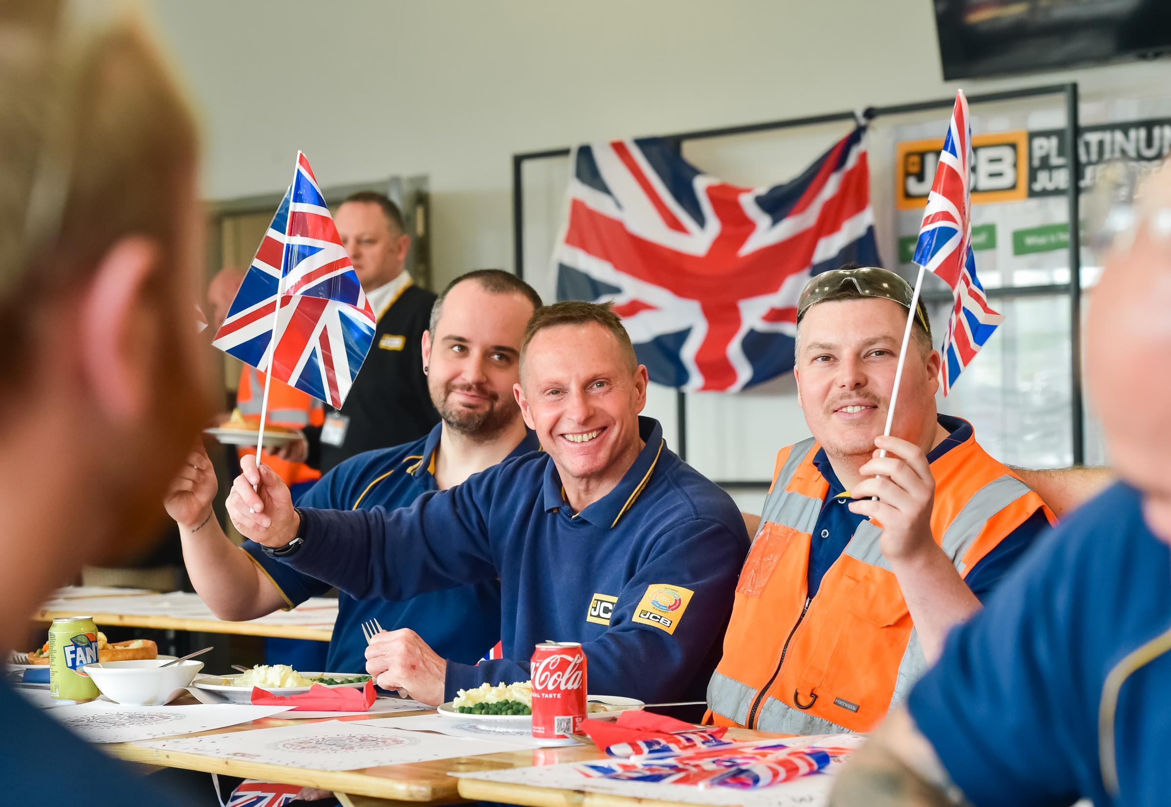 Coronation celebrations at JCB Transmissions in Wrexham.