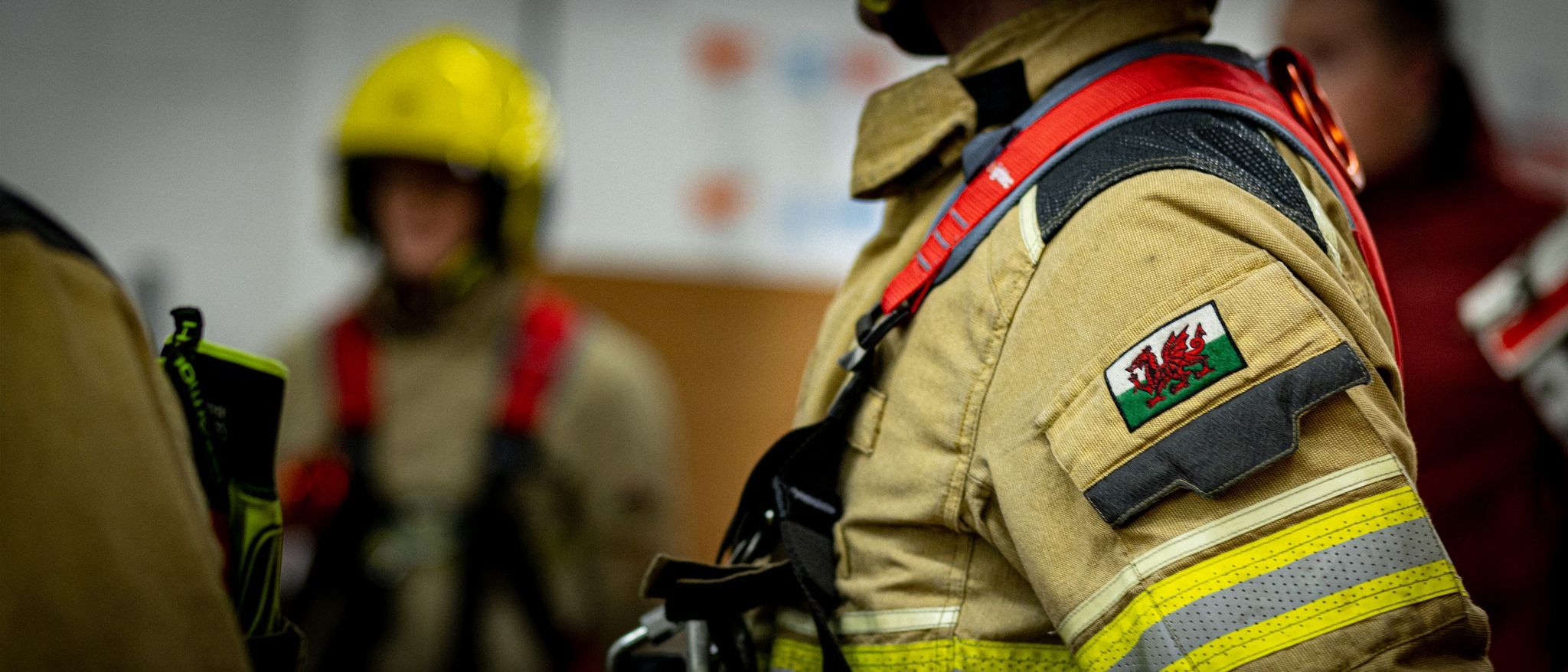 A Wrexham fire crew during training. Photo: Adam Crump at AC Creative