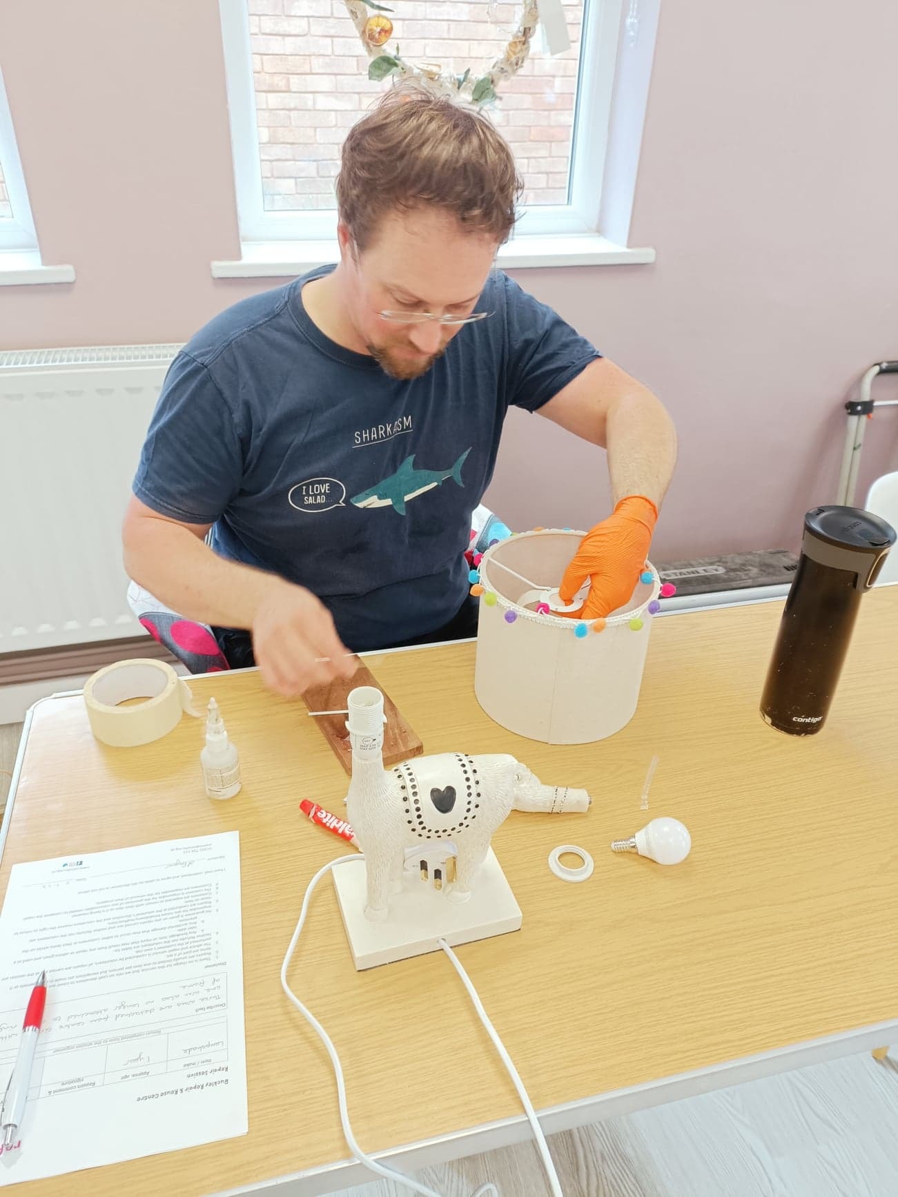 Volunteer Matt at one of the repair sessions at Refurbs Buckley. 