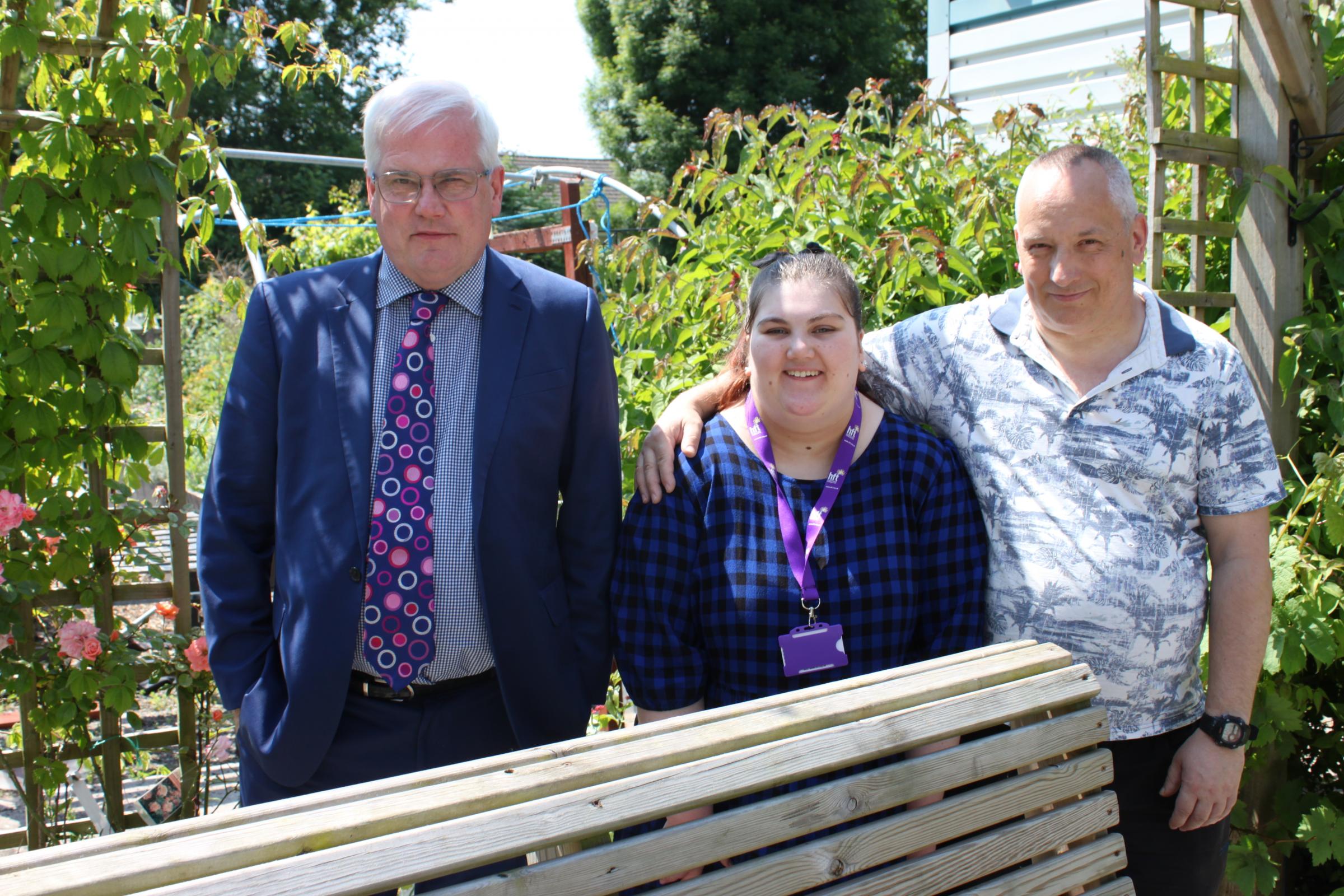 MP Mark Tami visits Growing Places in Shotton.