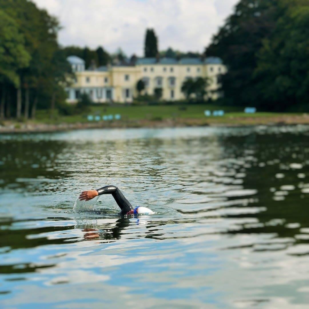 Kate Richards swimming in Lake Windermere in 2016. Photo: Dave Quartermain of USwim