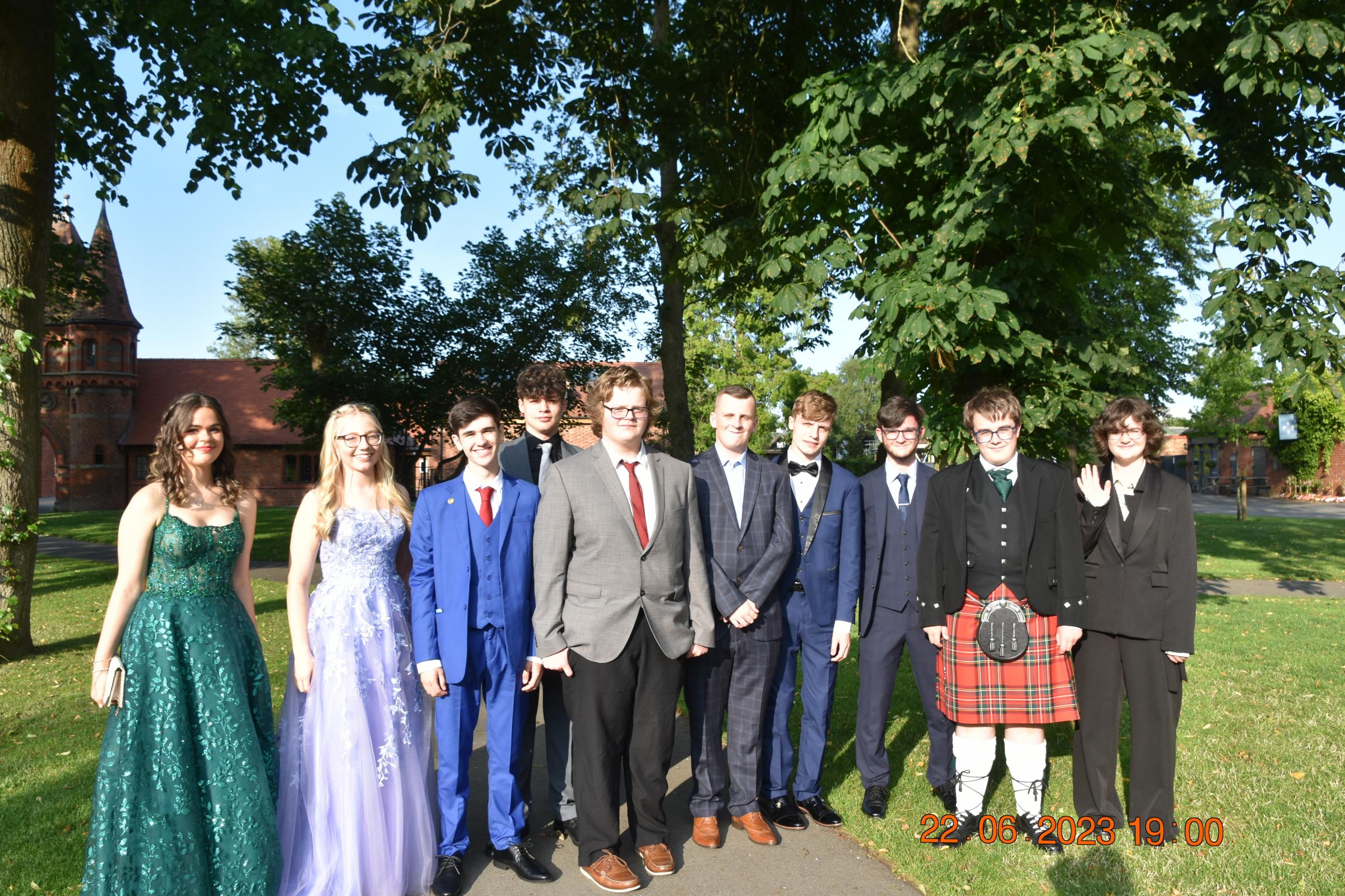 Prom at Chester Zoo for students from Argoed High School, Mynydd Isa.