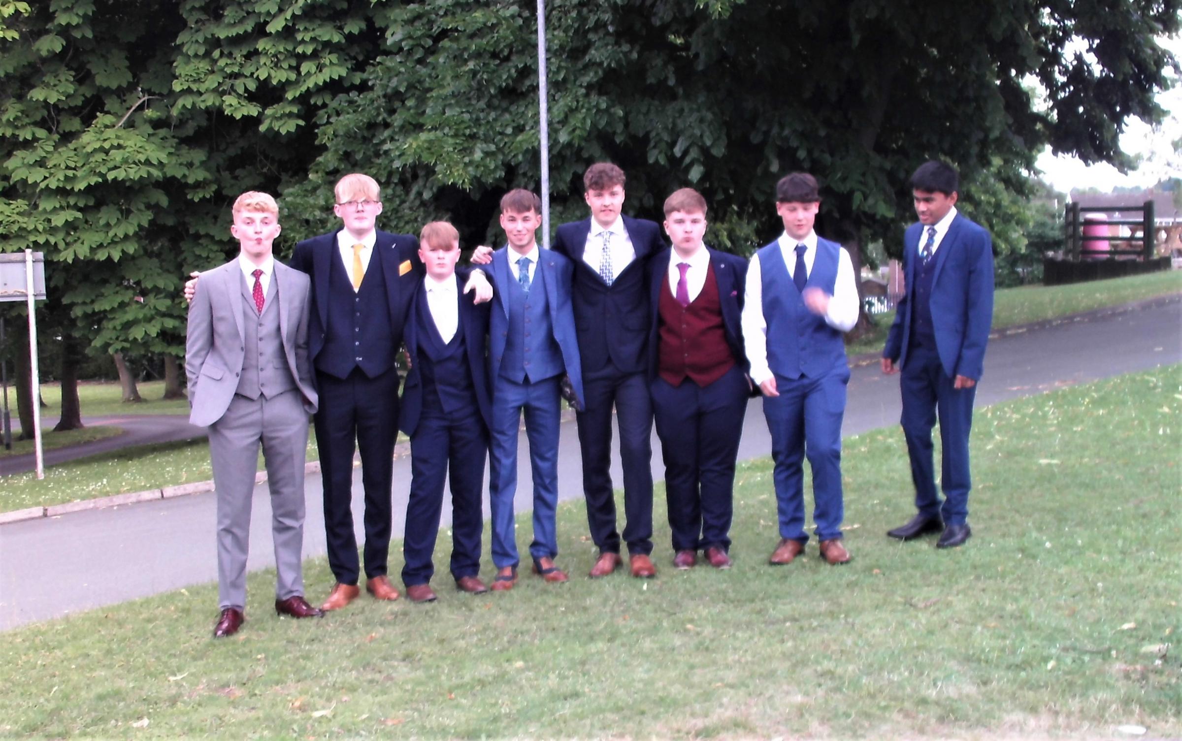 Ben Jones, Ethan Strange, Liam Oakley, Lewis Hand, Oliver Evans, Corey Sewell, Jayden Pugh and Forhad Hussain.