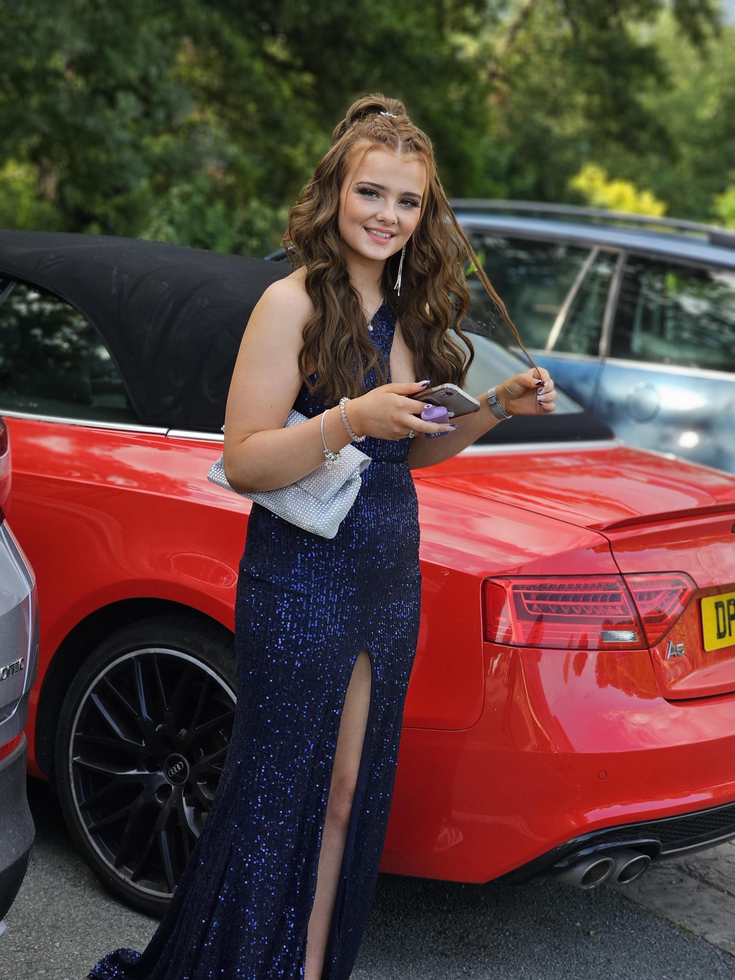 Ysgol Dinas Bran prom for Danielle Sidaway.