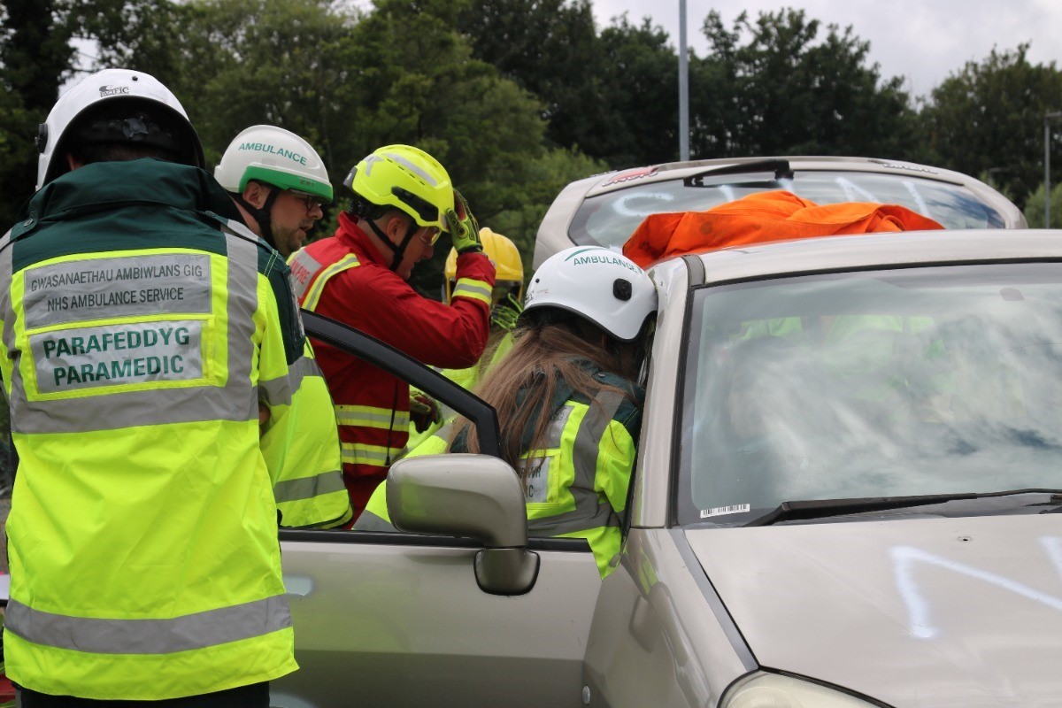 IN PICTURES: DRUNK DRIVING CRASH SIMULATION CAUTIONS MHS STUDENTS