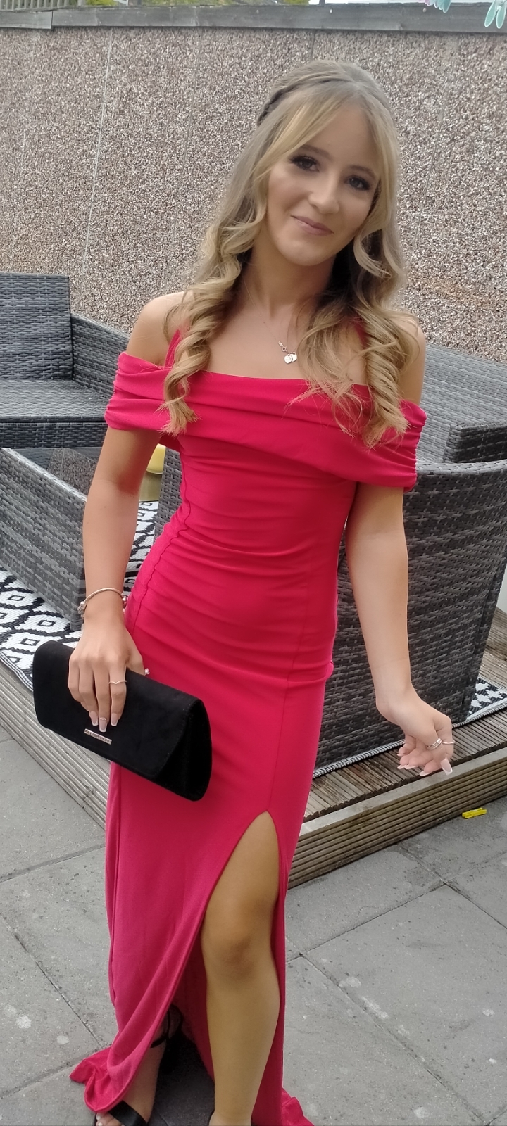 Ellie Griffiths went to the Ysgol y Grango prom at Lion Quays Hotel.