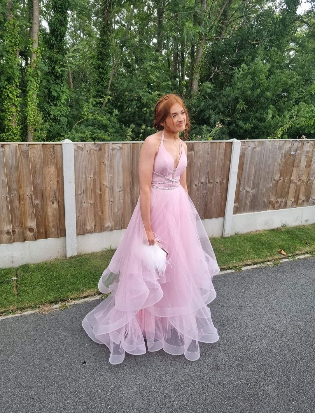 Evie Morris, Year 11 prom for St Joseph’s High School, Wrexham at Grosvenor Pulford Hotel. 