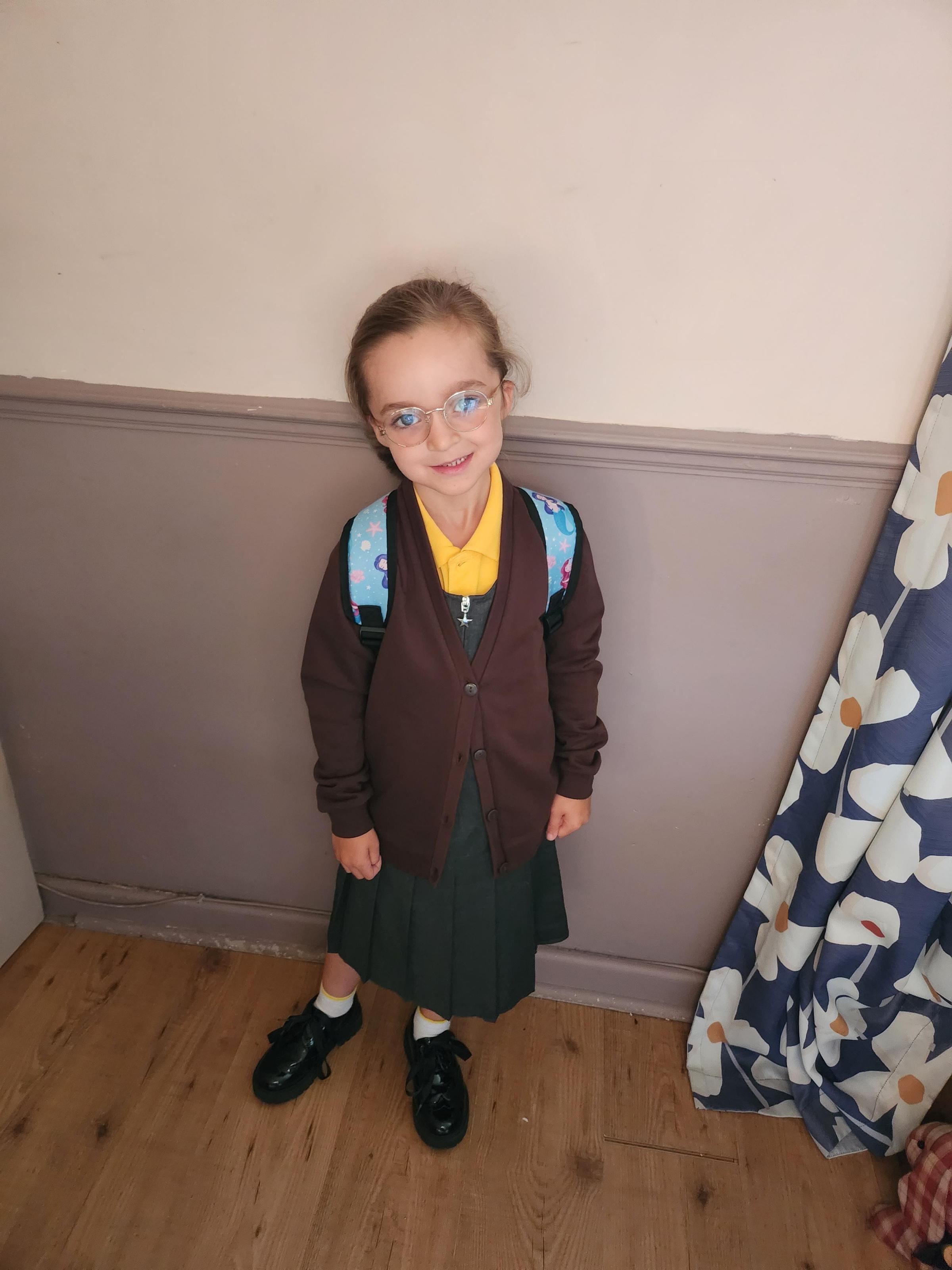 Carrie-Ann Greenwood, from Holywell: Cerys, first day at St Winefrides Catholic Primary School.