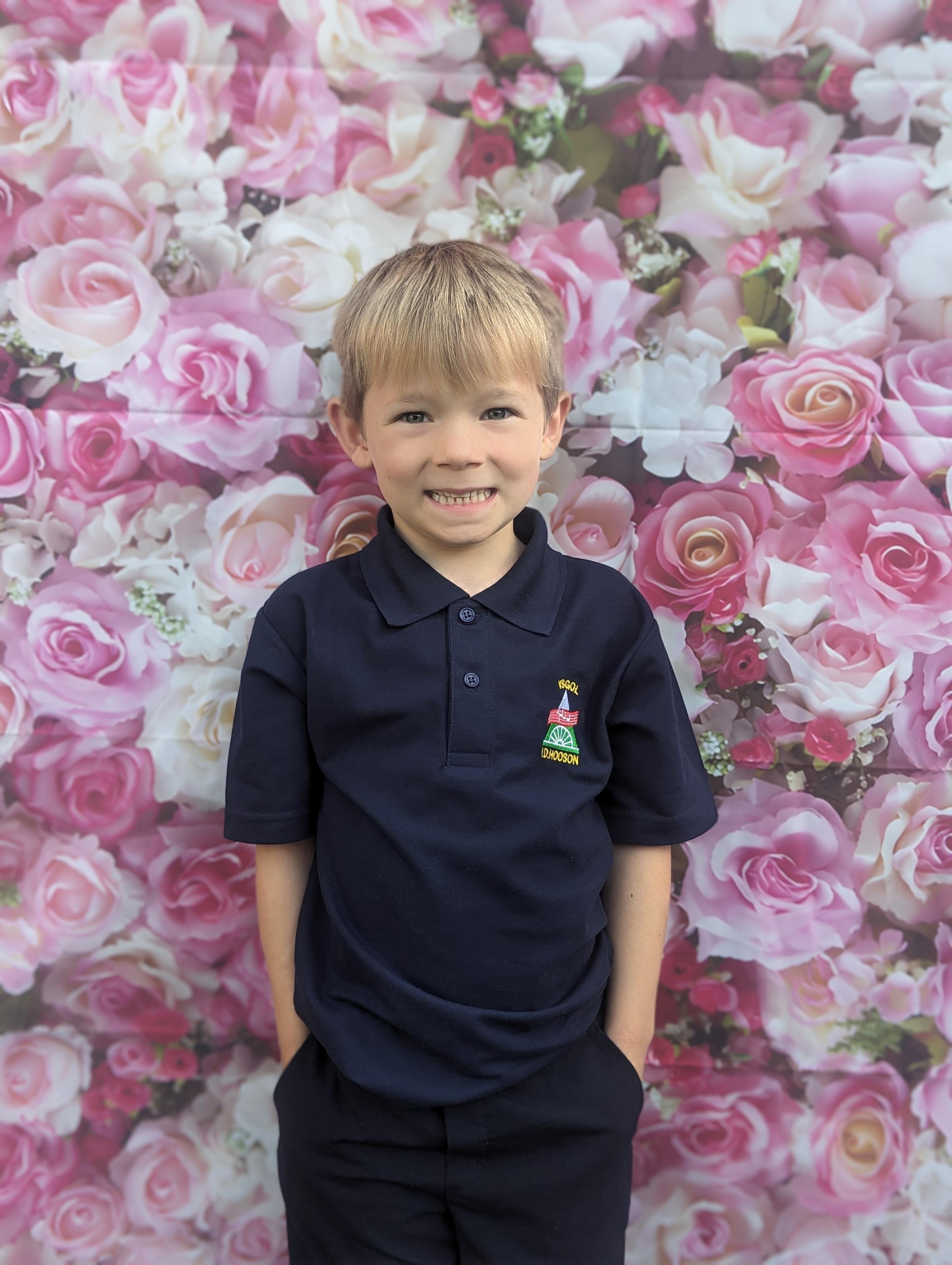 Rachel Grealy, from Rhosllanerchrugog: George Grealy, Year 1 at Ysgol ID Hooson.