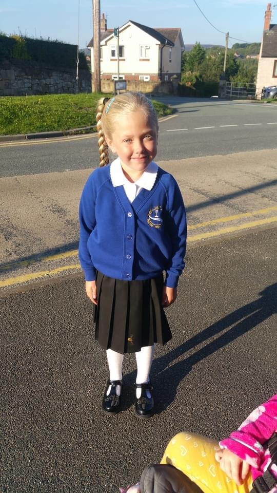 Courtney Williams, from Wrexham: Ava-Lilly, ready to smash Year 1.