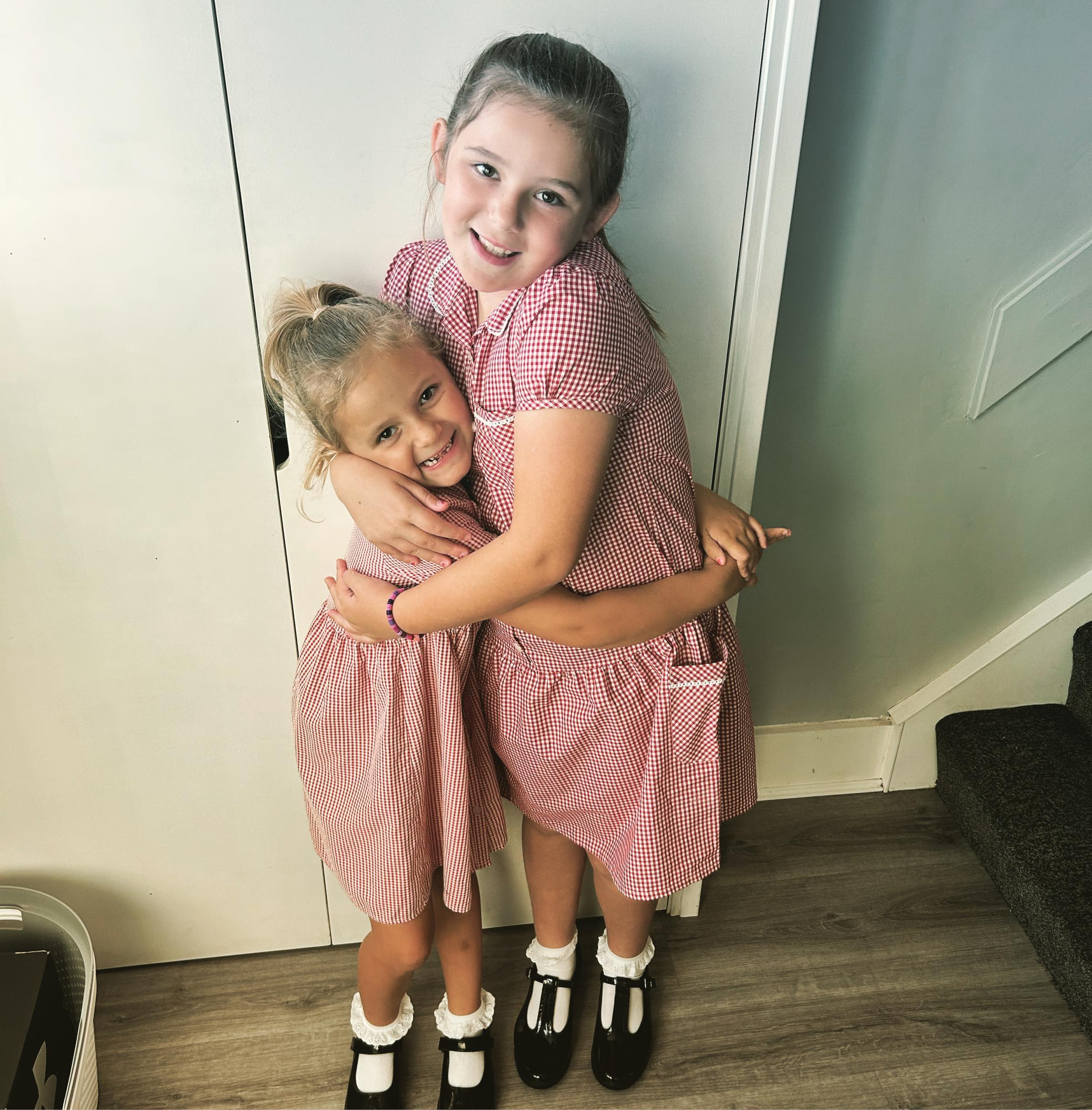 Victoria Cottam, from Cefn Mawr, Wrexham: Effie (left), Year 1 and Macie, Year 4 at Cefn Mawr Primary School - sisters and best friends.