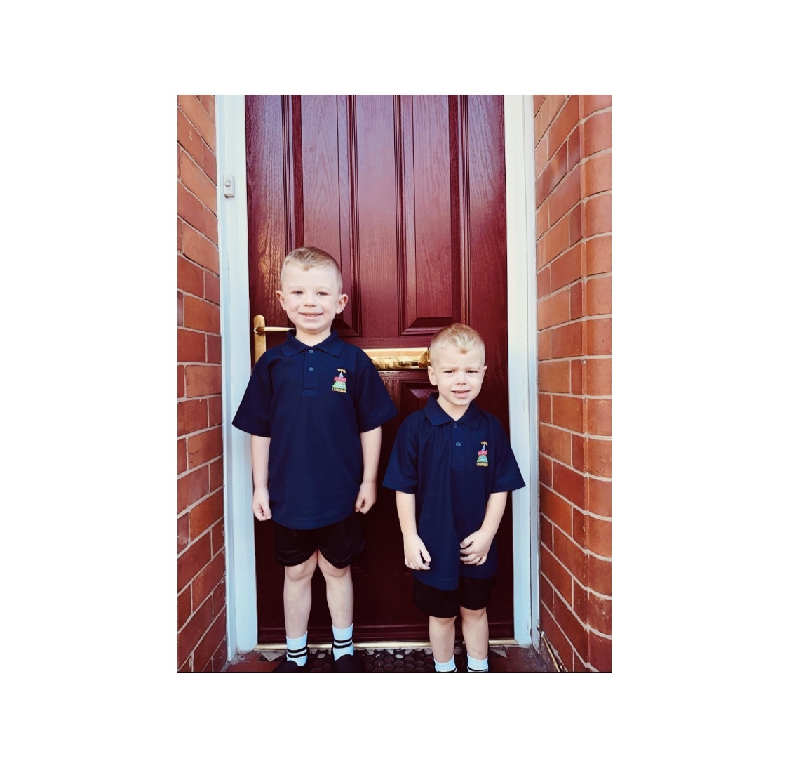 Danielle Matthews, from Wrexham: Harri Joshua Lloyd (left) and Kodi Jac Lloyd, at Ysgol ID Hooson.