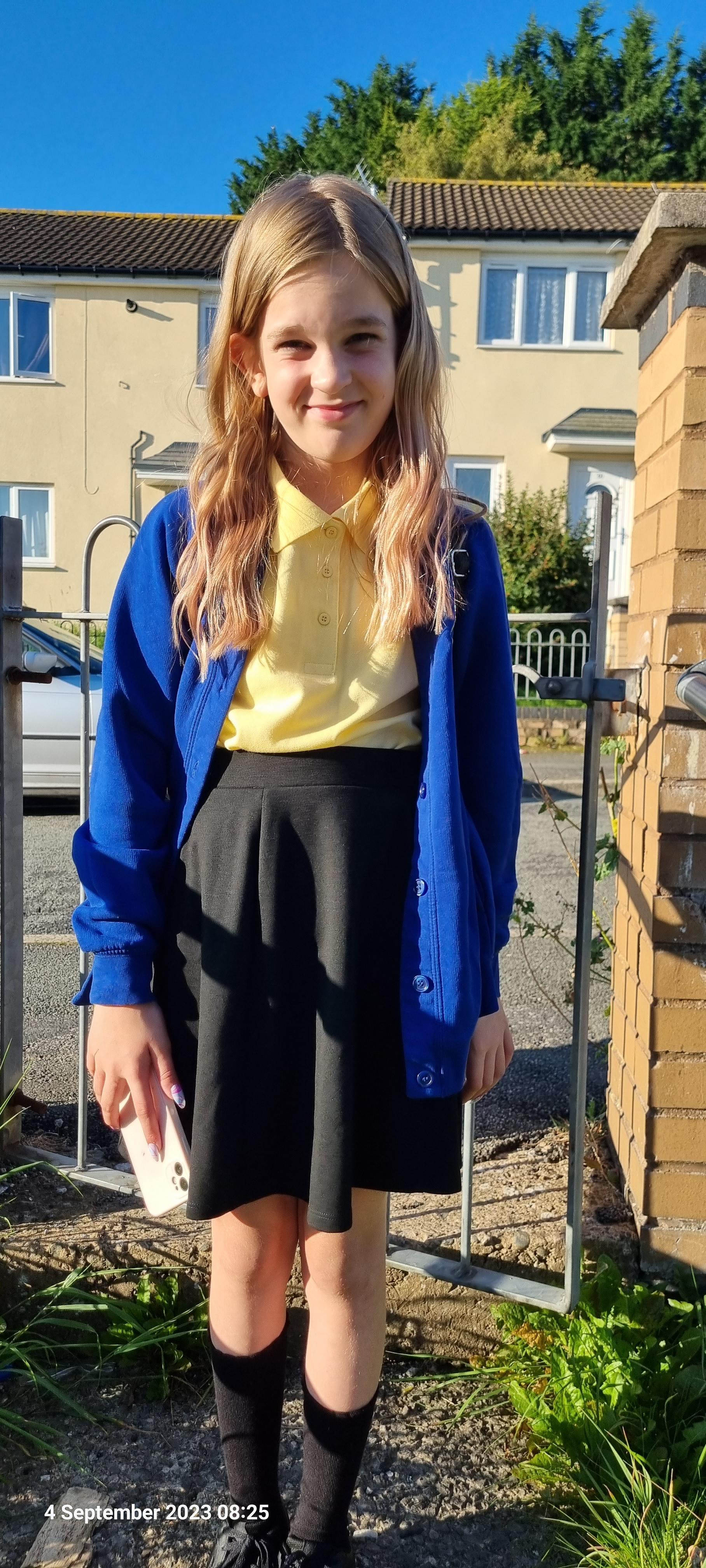 Doreen Atkins, from Holywell: Ellie-May, Year 6 at Ysgol Bro Carmel.