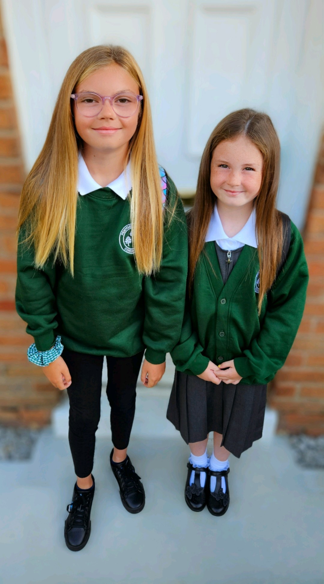 Tessa Jones, from Wrexham: Ysgol Penygelli for Seren (left) Year 6 and Lola, Year 4.