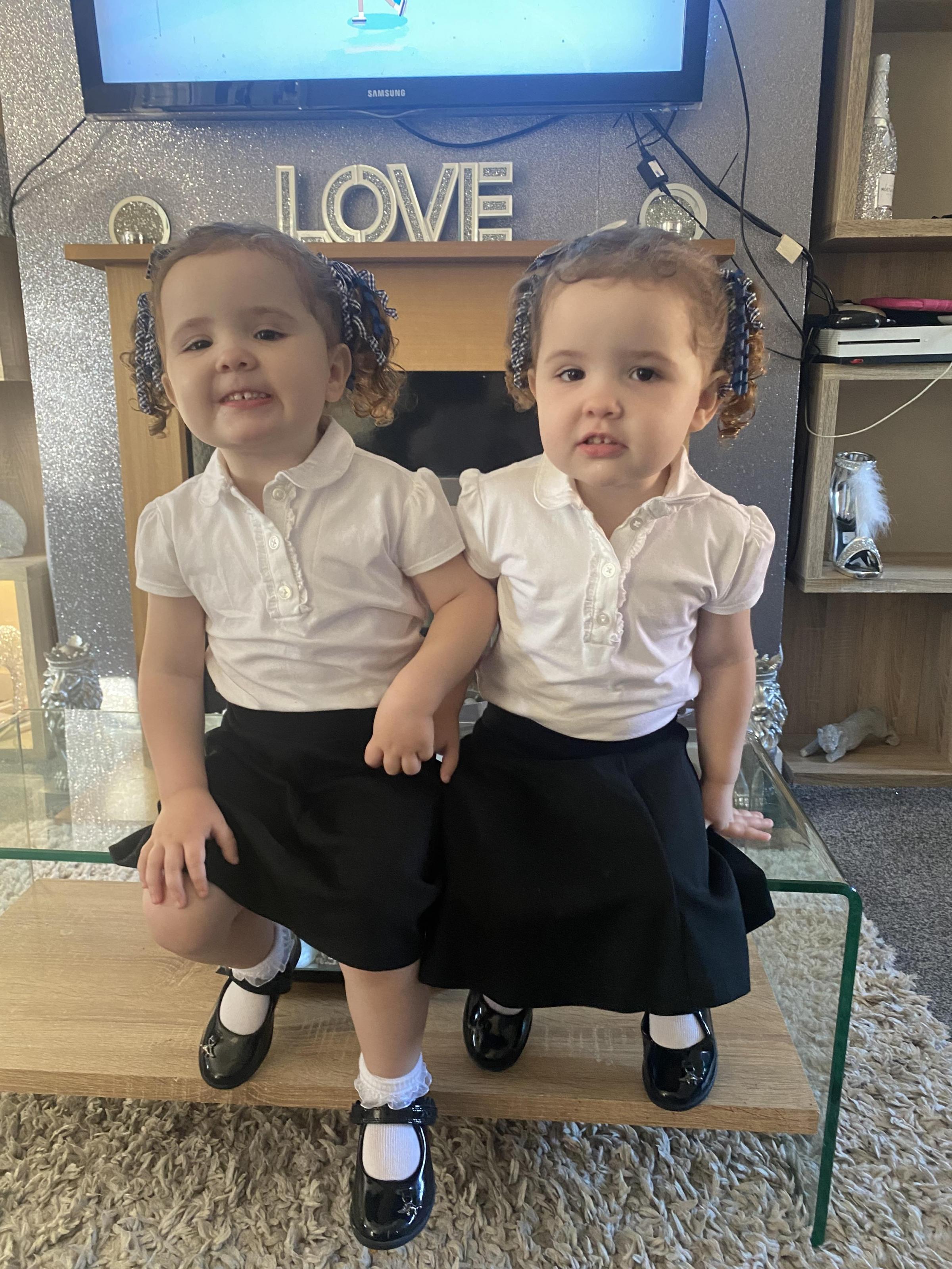 Sonia Lloyd, from Penycae Wrexham: Hallie and Chloe, Penycae Nursery.