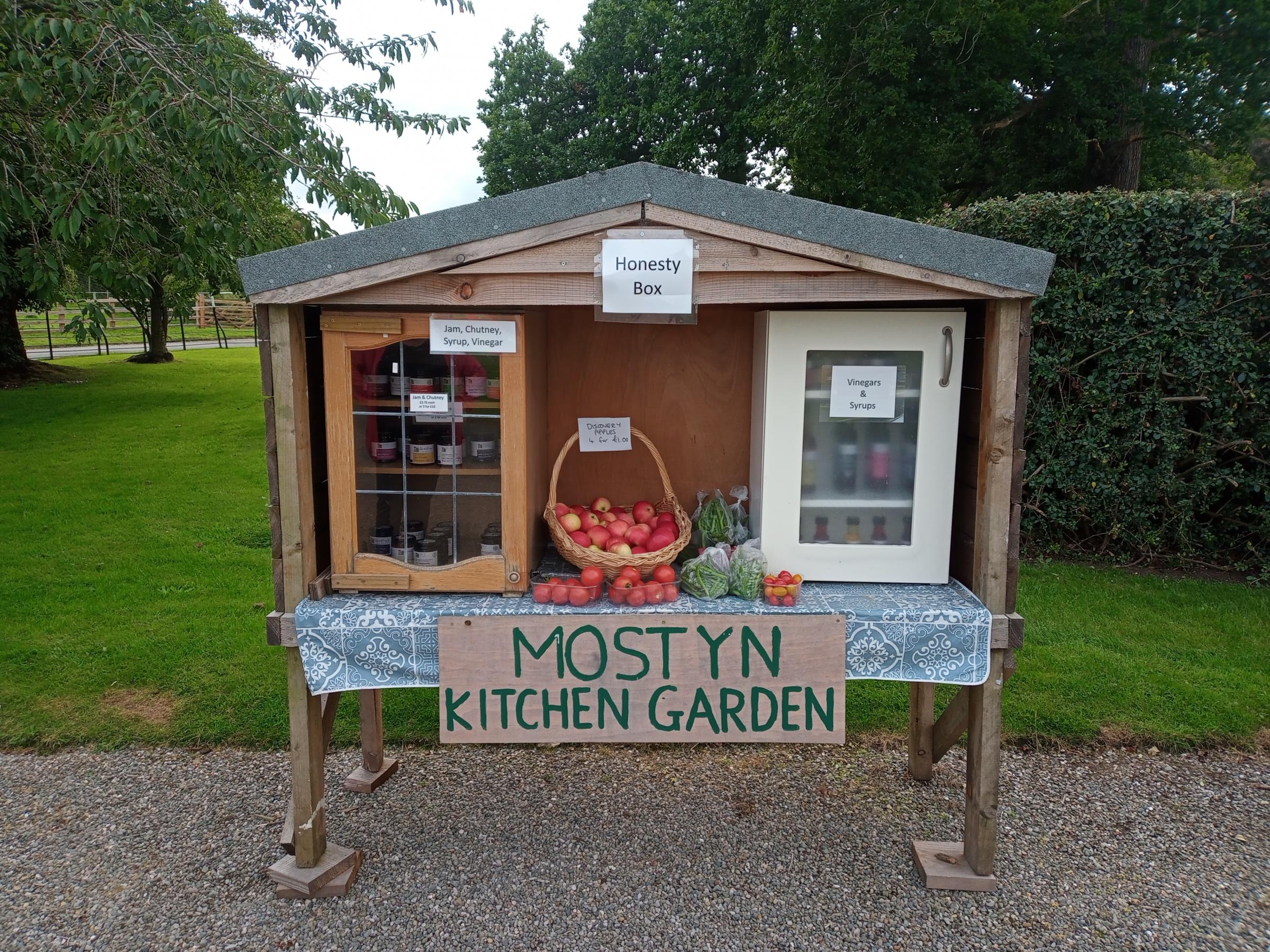 Mostyn Kitchen Garden honest box.