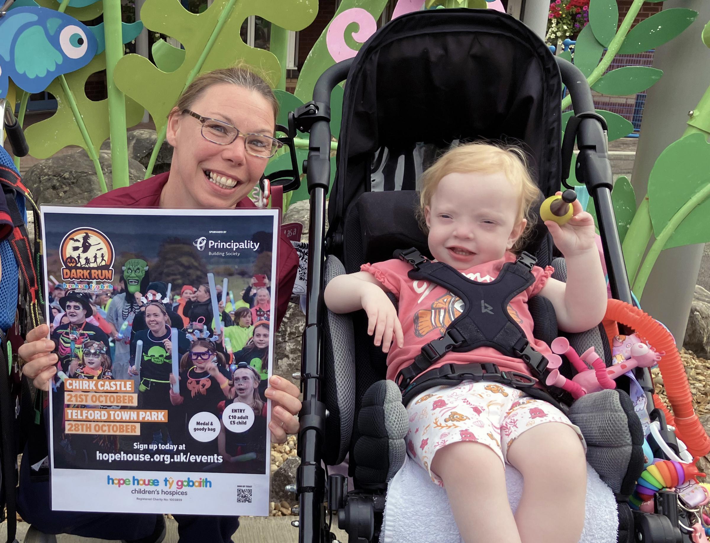 Hope House activities lead Sarah Daniels with one-year-old Esmay Parry, from Chirk.