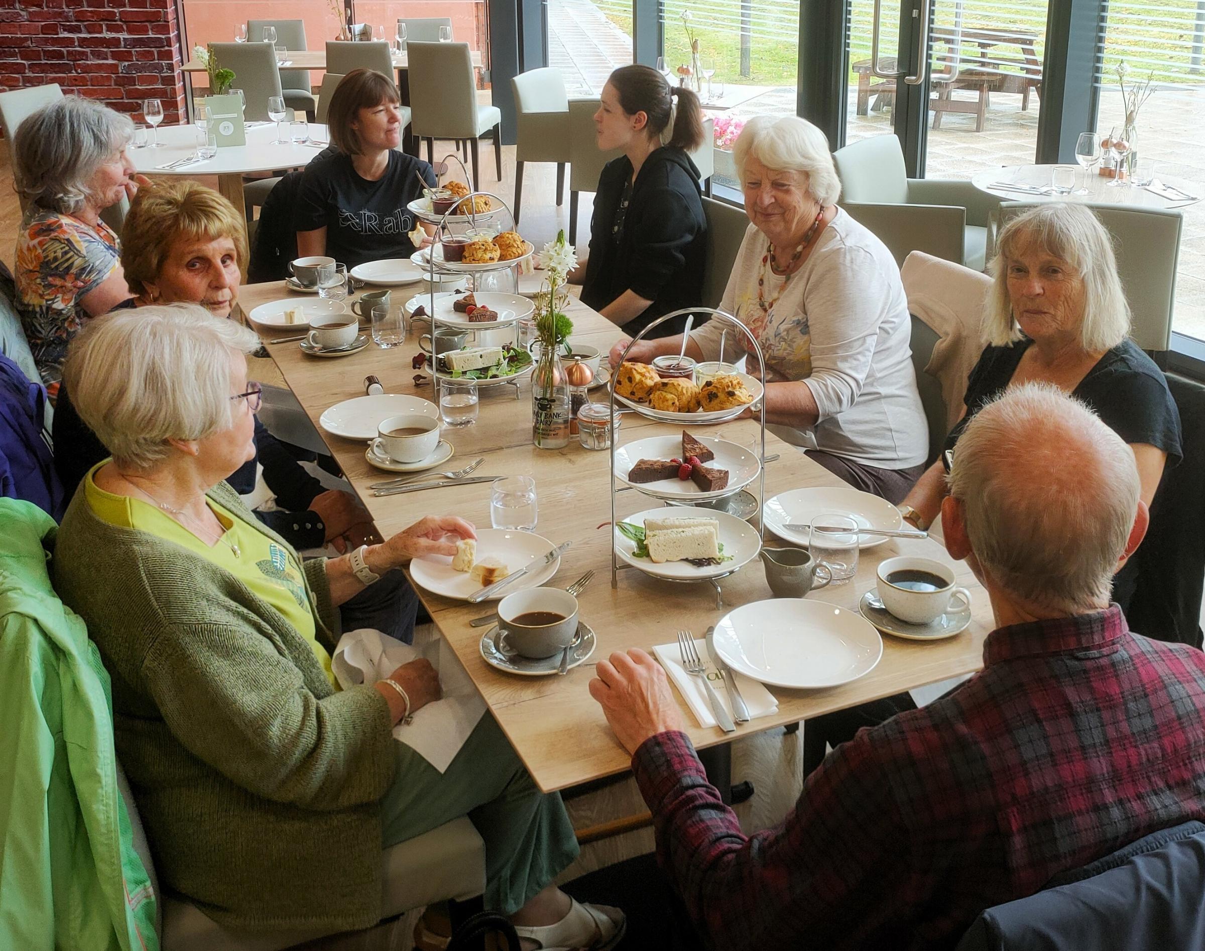 Craft and arts sessions at Coleg Cambria for elderly and retired individuals, held by the Student Voice team