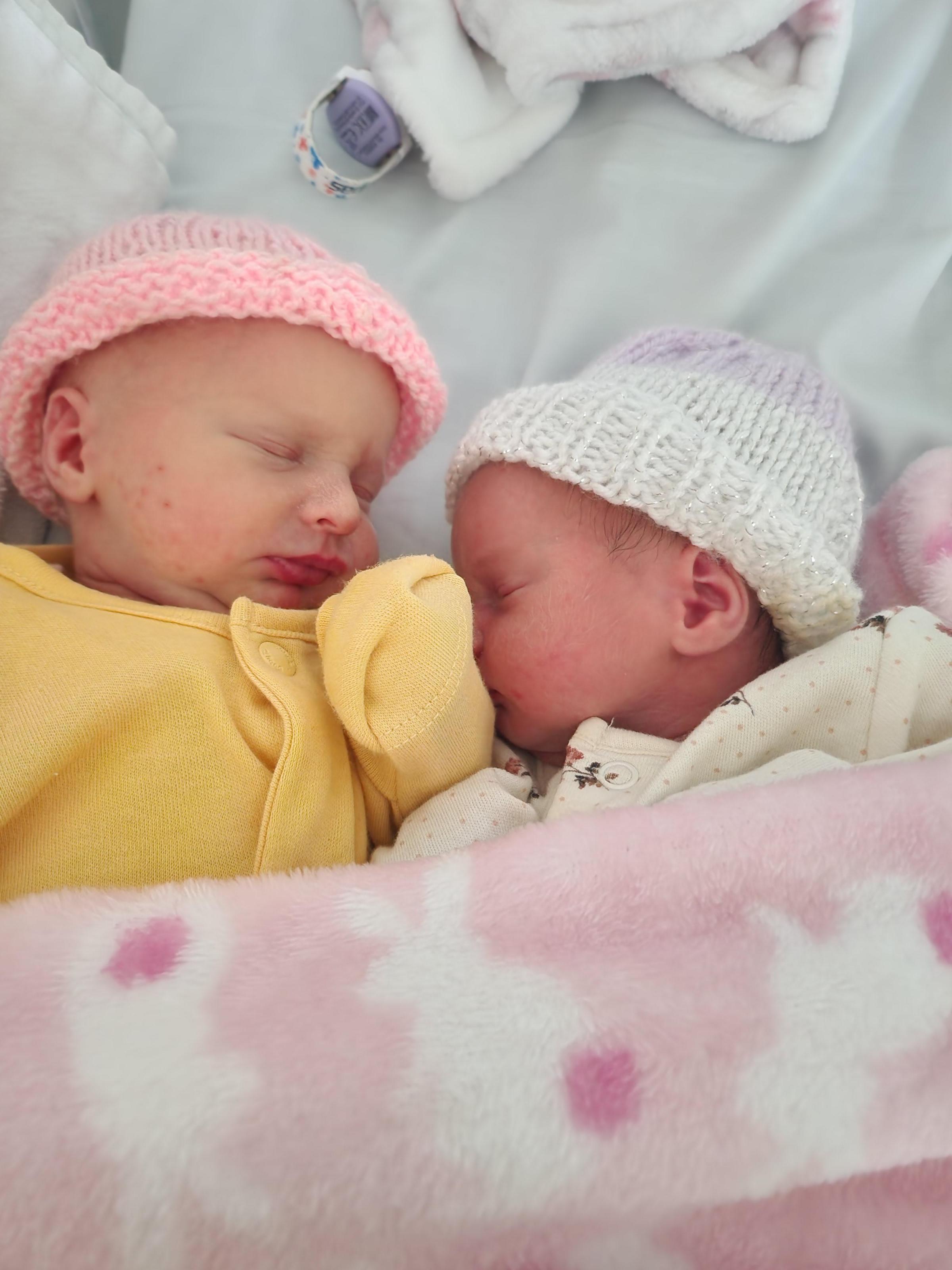 Evelyn Rose Valentine and Layla Marie Valentine.