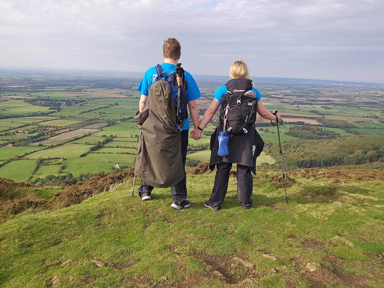 Pete Cook and Holly Watson, who took on a walking trek for charity.