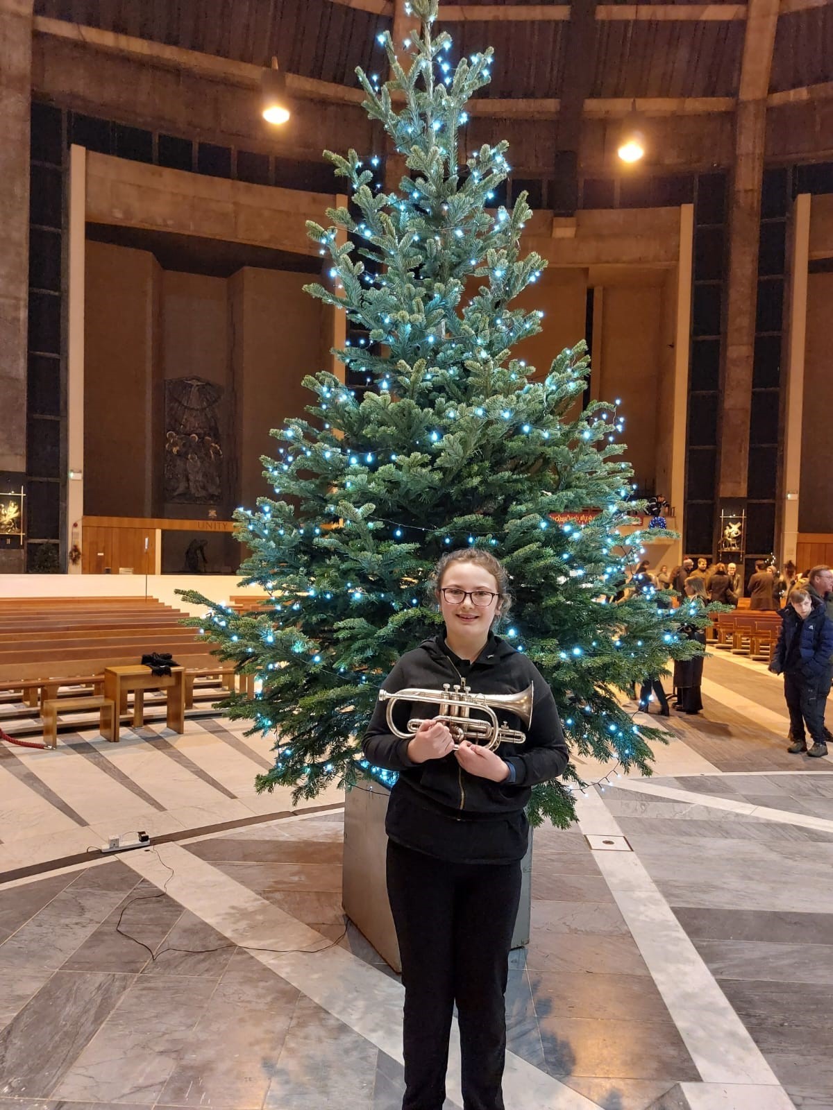 Emma Griffiths, who took part in an event at Liverpool Metropolitan Cathedral.