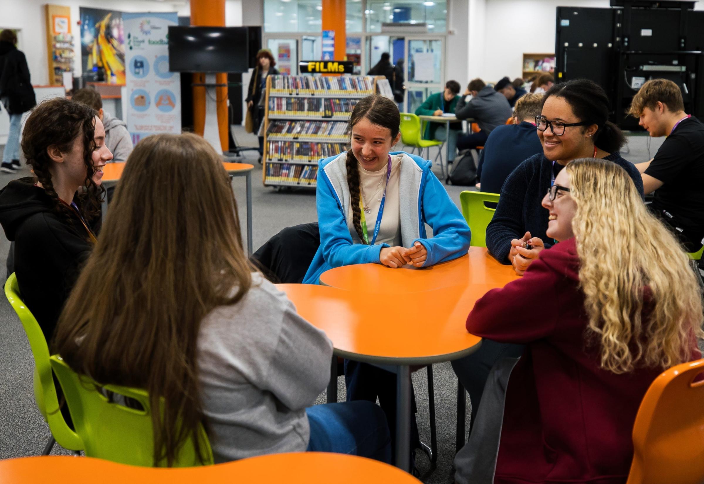 Library at Coleg Cambrias Yale campus in Wrexham.