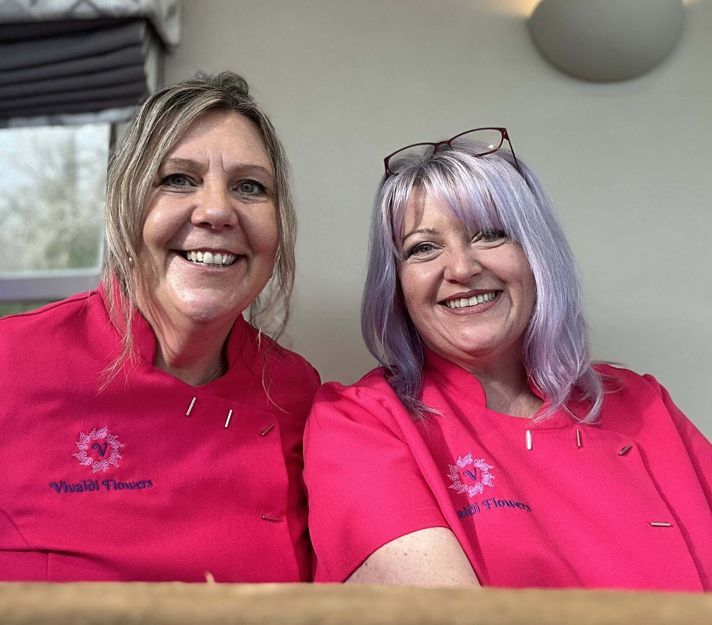 Vivaldi Flowers owner Nikki Pearce (right) with head florist, Ellie Whittaker.