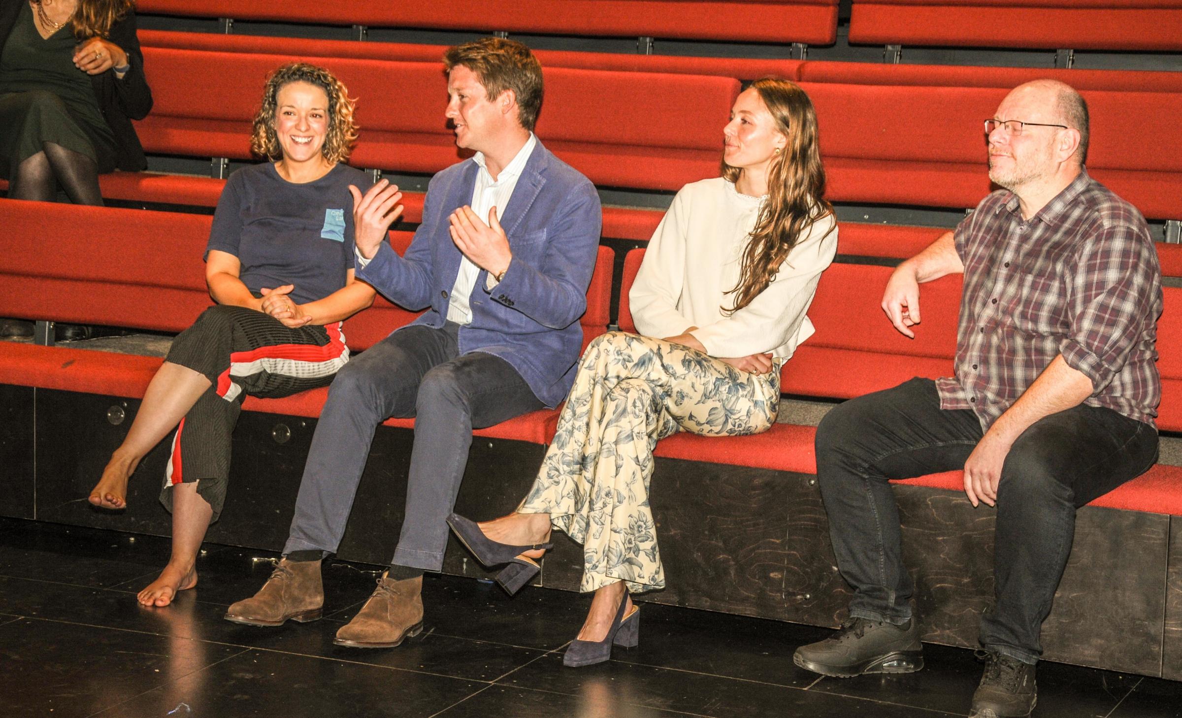 His Grace The Duke of Westminster accompanied by Olivia Henson with Emma Thomas and Adam Holloway of Cheshire Dance.