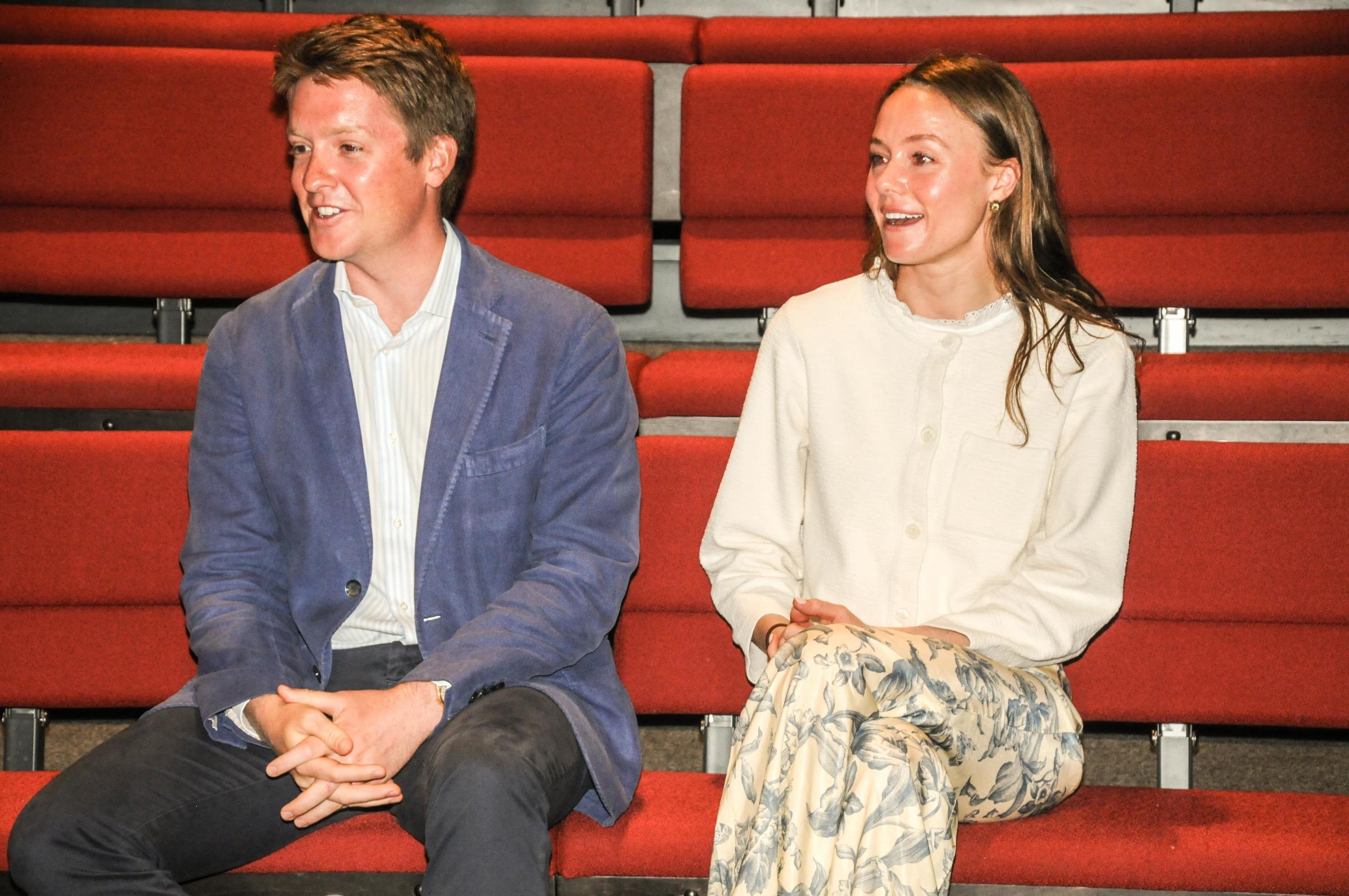 His Grace The Duke of Westminster and Olivia Henson. Picture: Simon Warburton.