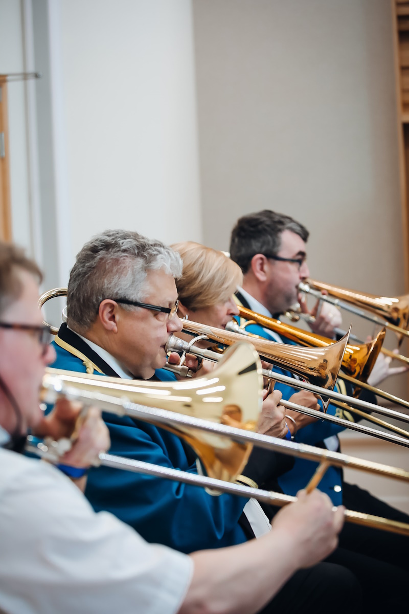 Oddfellows Brass in performance. Photo: Evie Redfern Photography