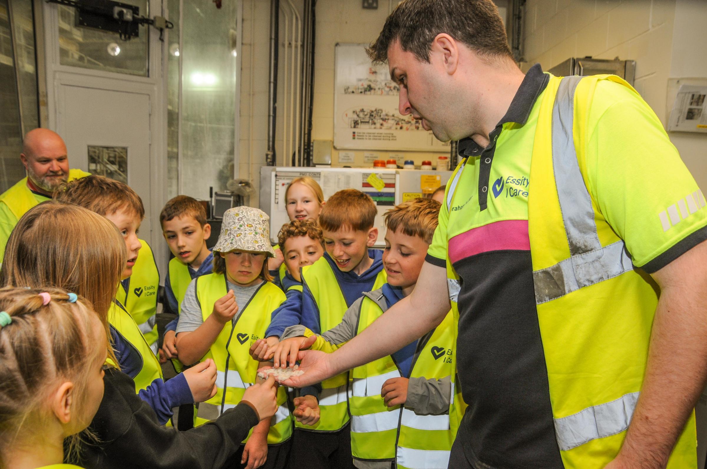 Learning the science of paper making.