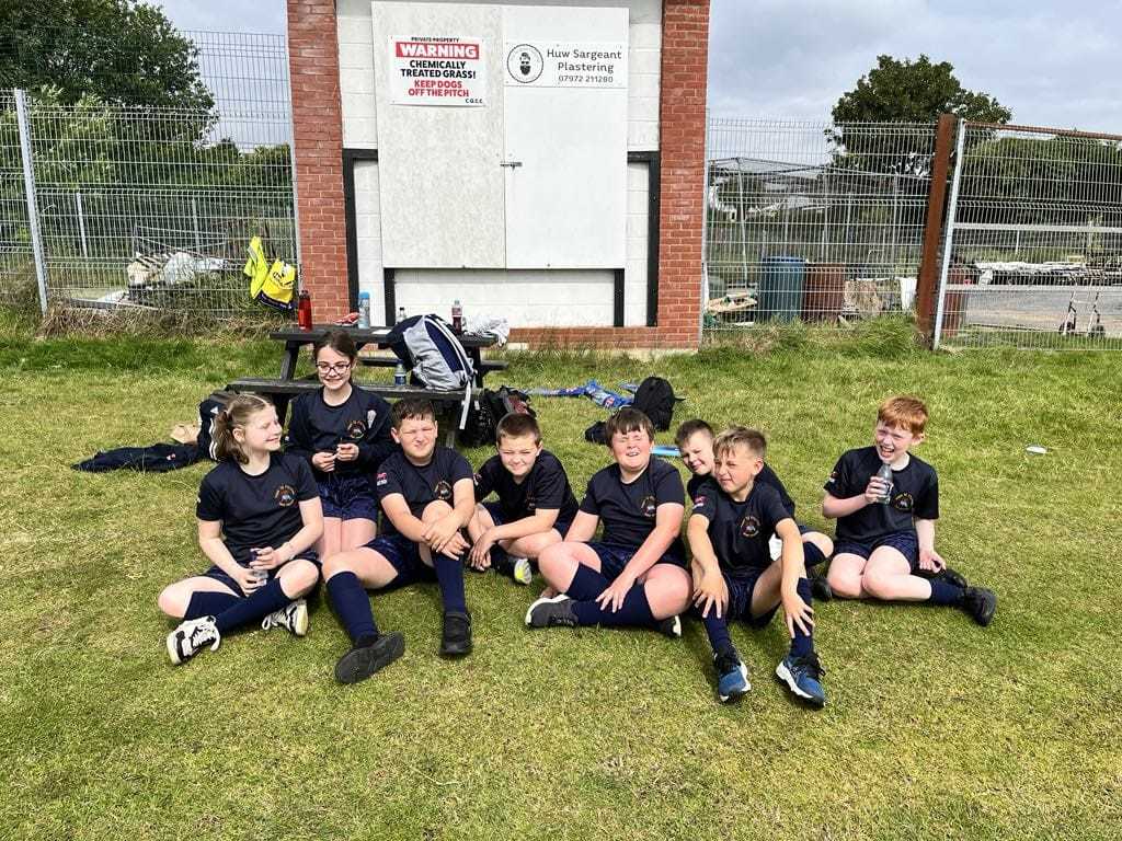 Ysgol Ty Ffynnon pupils during a week of trying different sports.