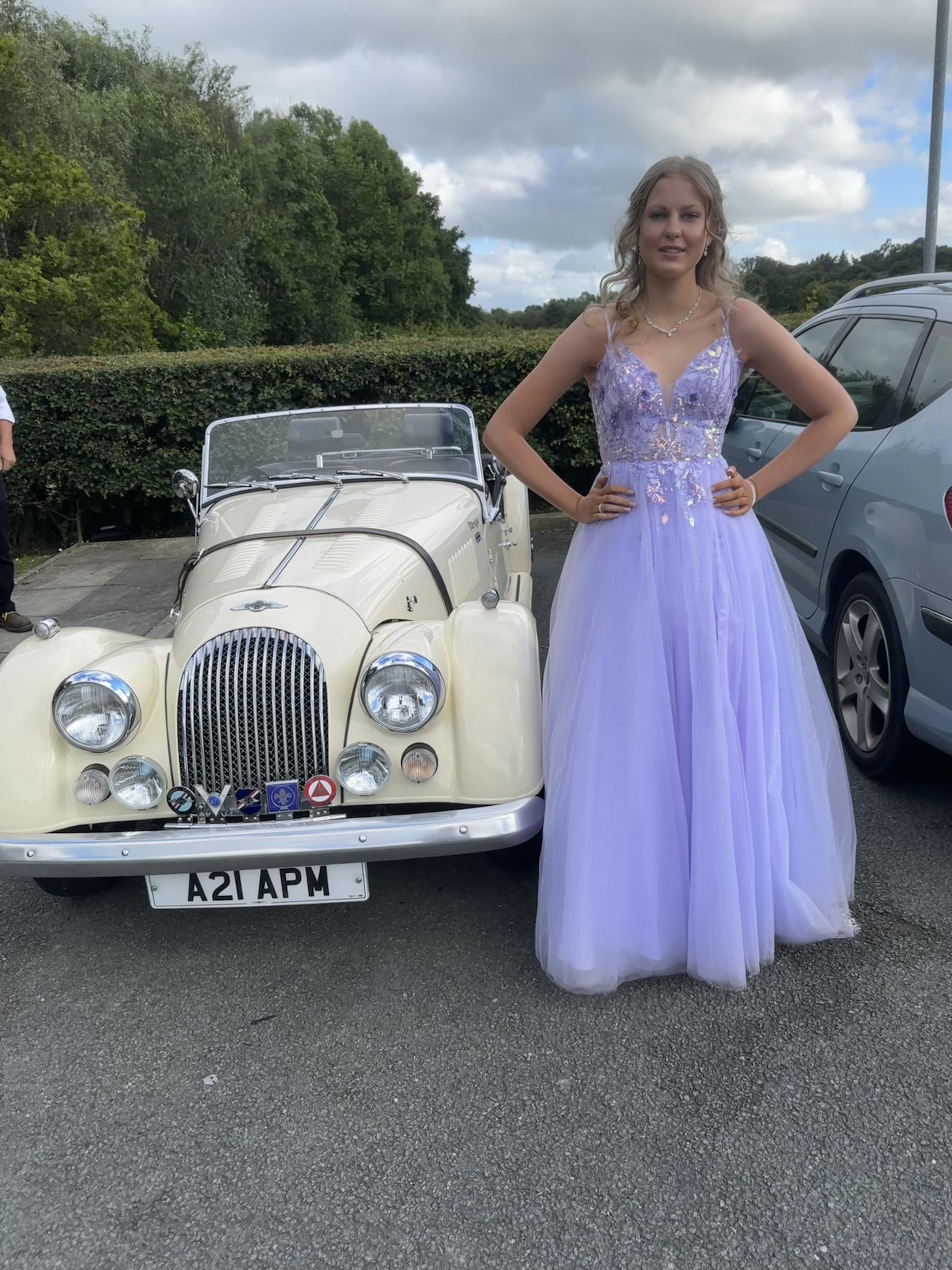 Angela Griffiths, from Wrexham shared a photo of Gracie Jones, ready for the Rhosnesni High School prom.