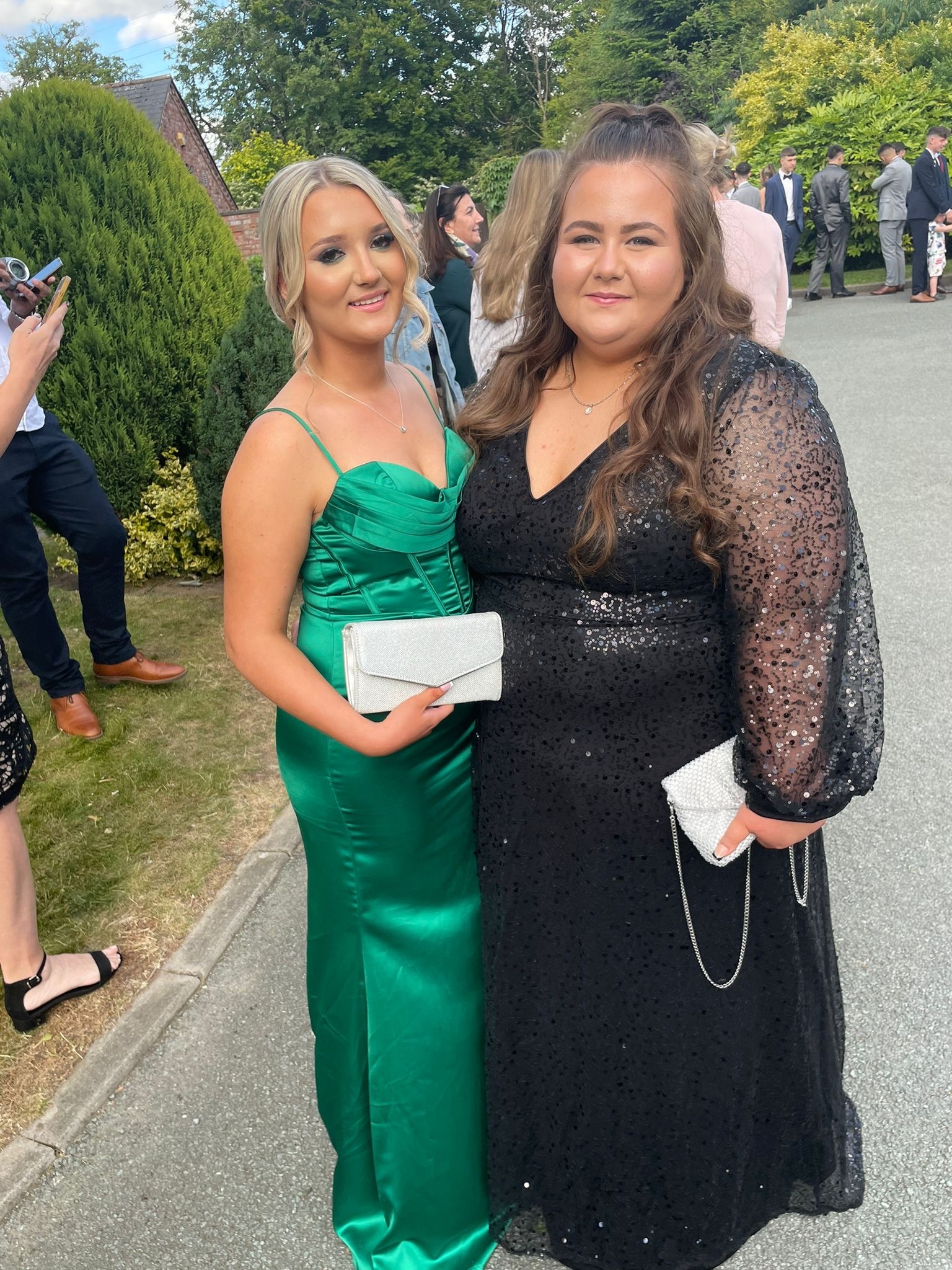 Amy Prince, from Wrexham: Rhosnesni High School for Courtney Hughes (left) Kadie Thomas.