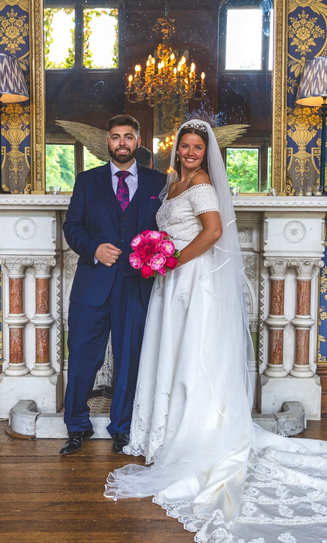 Soughton Hall provides the perfect backdrop to the St Kentigern Hospice bridal boutique photoshoot.