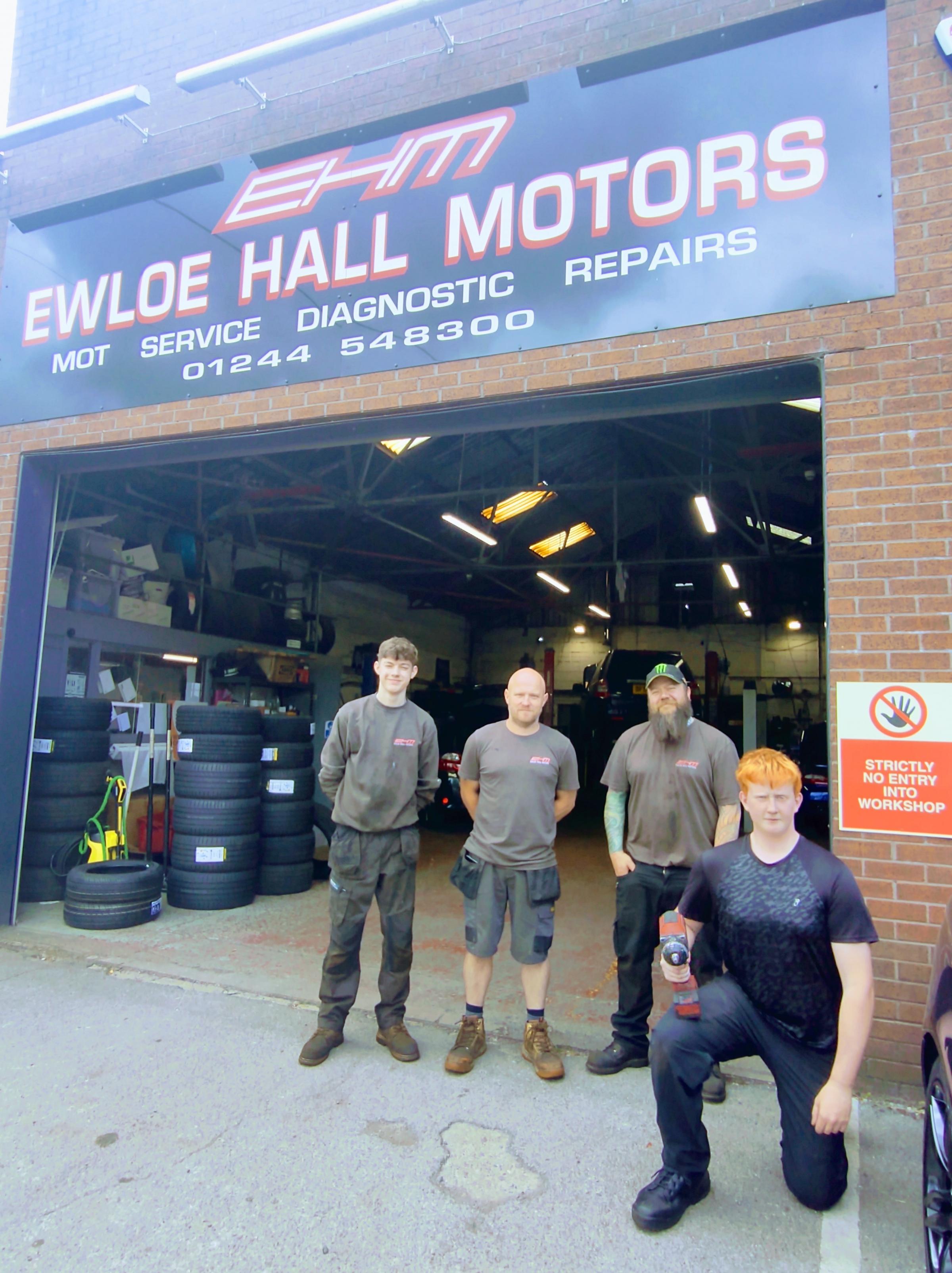 Will at Ewloe Hall Motors.