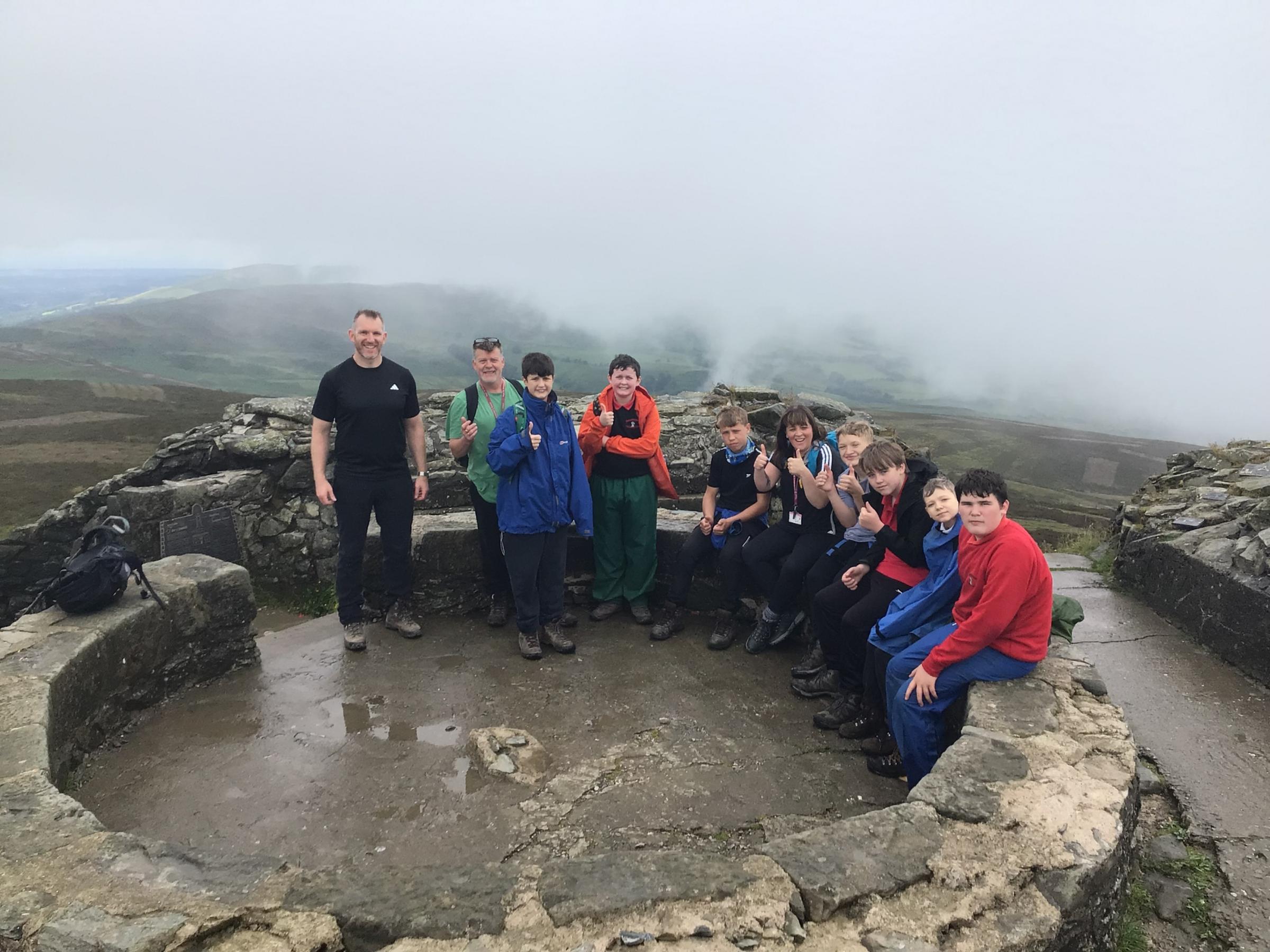 Even the weather couldnt stop St Christophers School pupils on their fundraising hike.