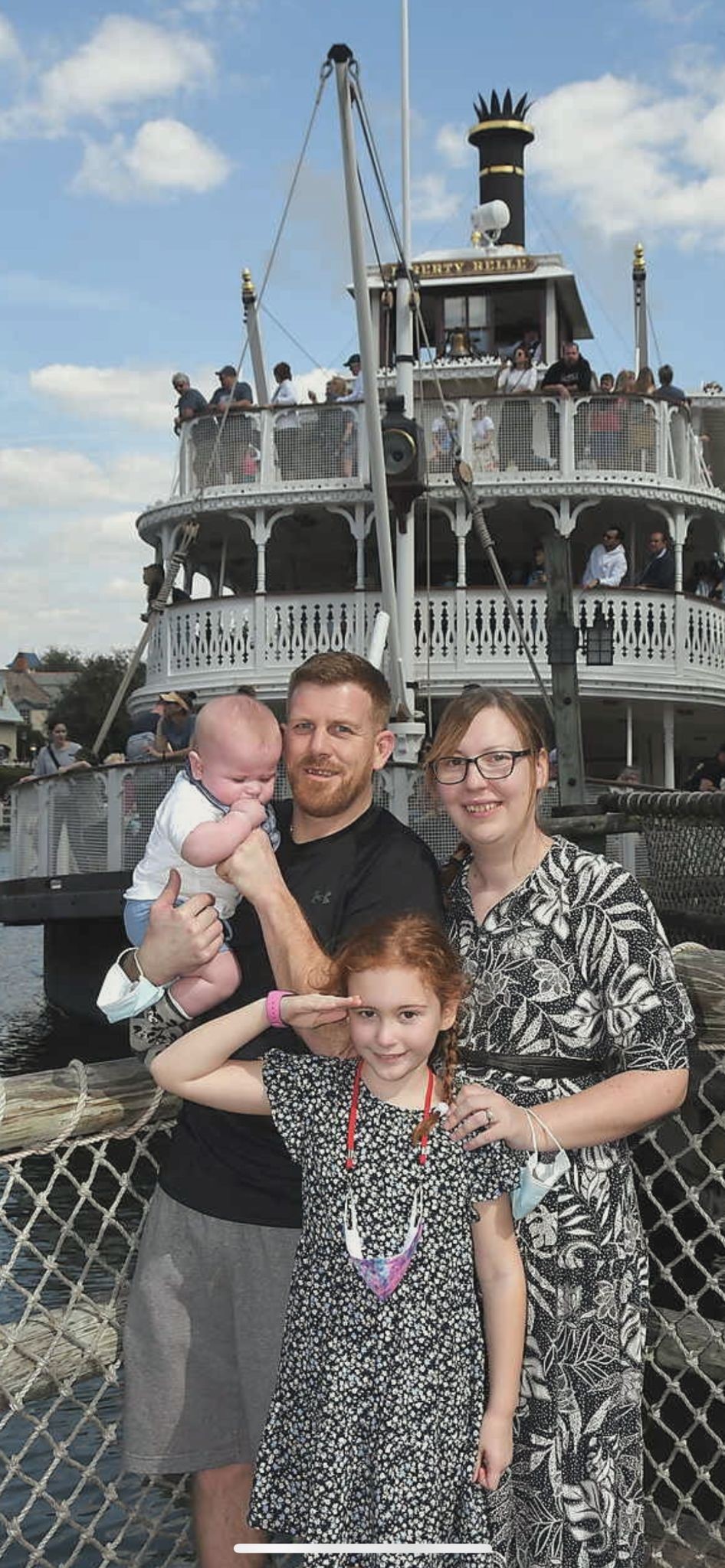 Kevin and Lisa Owens with their children Fynley and Kacey.