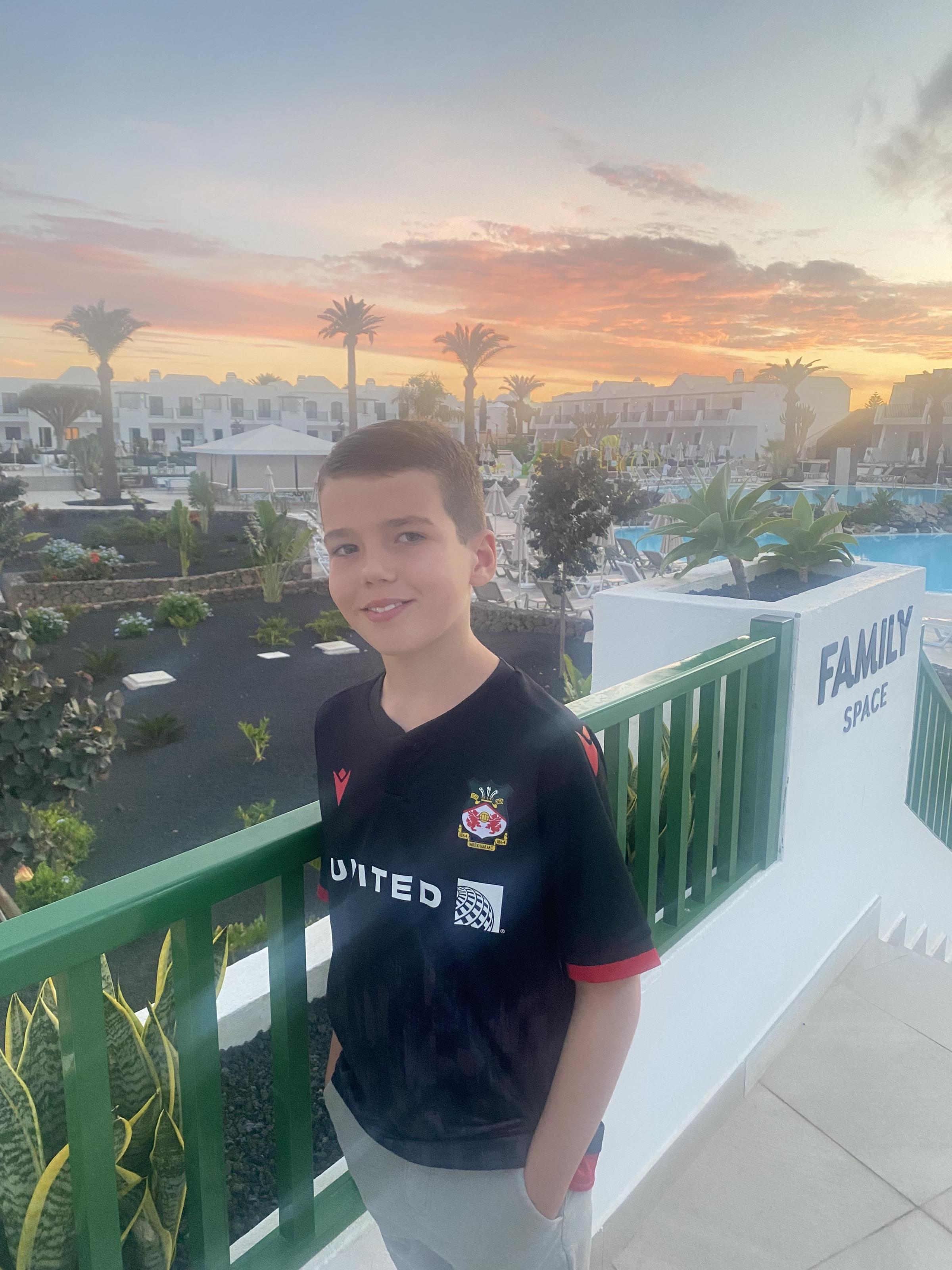 Natalie Jones, from Gwersyllt, Wrexham shared a photo of Sebastian Jones, on Playa Blanca Lanzarote.