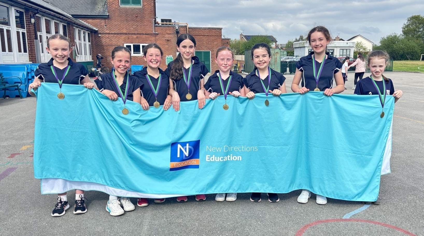 Netball Flintshire County winners: Hawarden Village Church School 